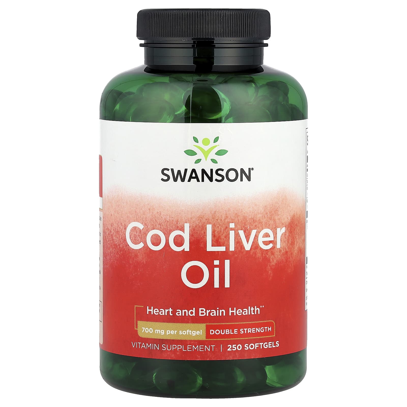 Swanson Vitamins Cod Liver Oil – 250 capsules molles — Tunisie