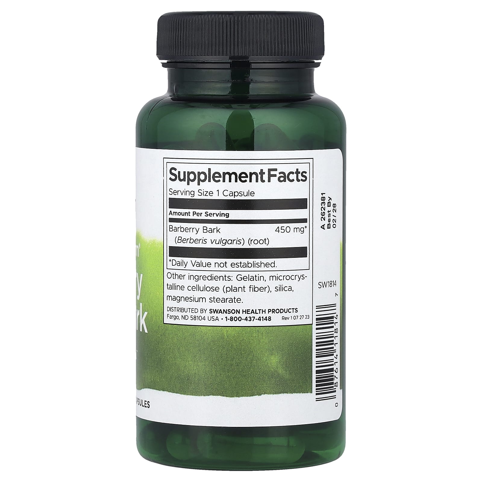 Swanson Vitamins Full Spectrum Barberry Root Bark – Full Spectrum Barberry Root Bark – 60 gélules — photo 2 sur 2
