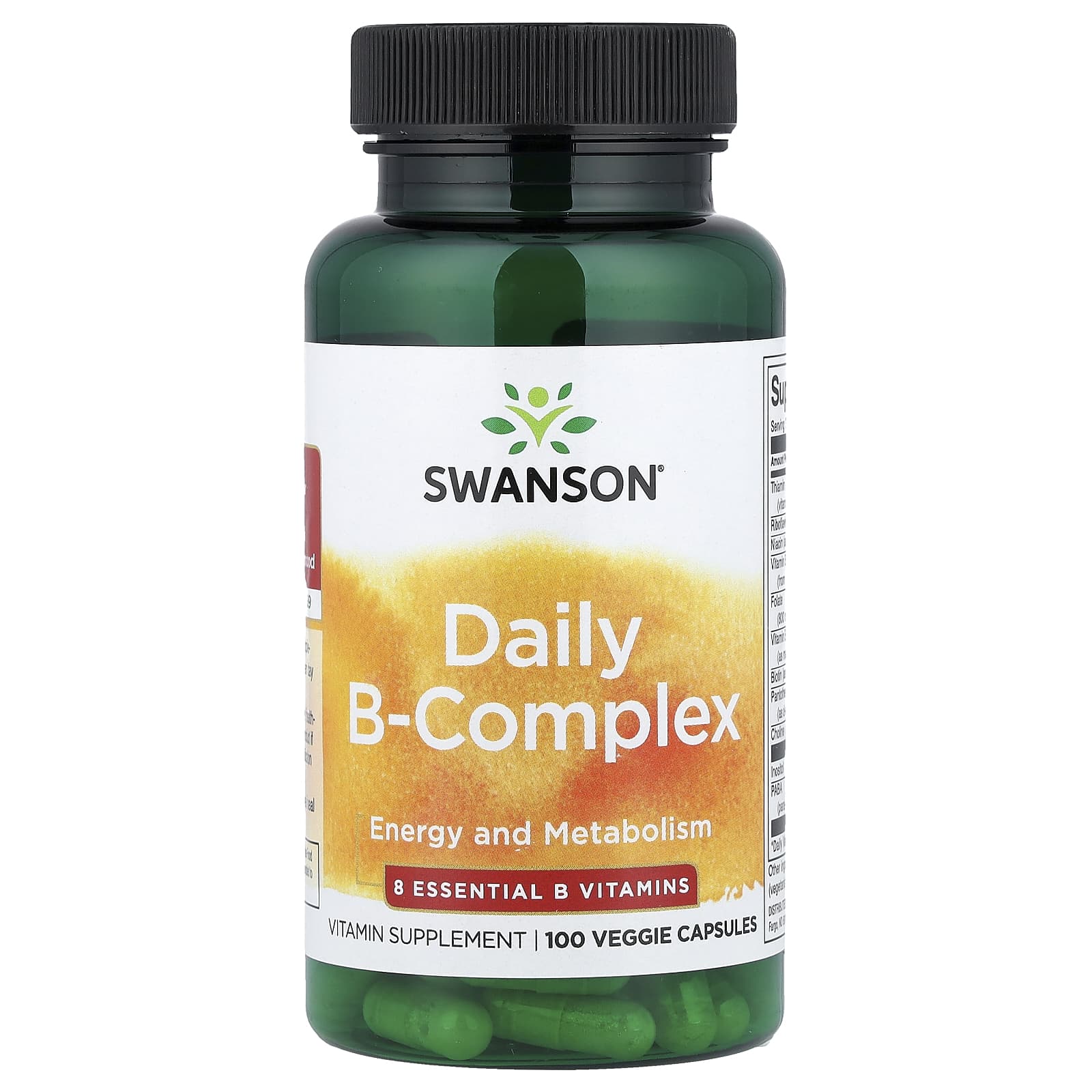 Swanson Vitamins Daily B-Complex – 100 gélules végétales — Tunisie