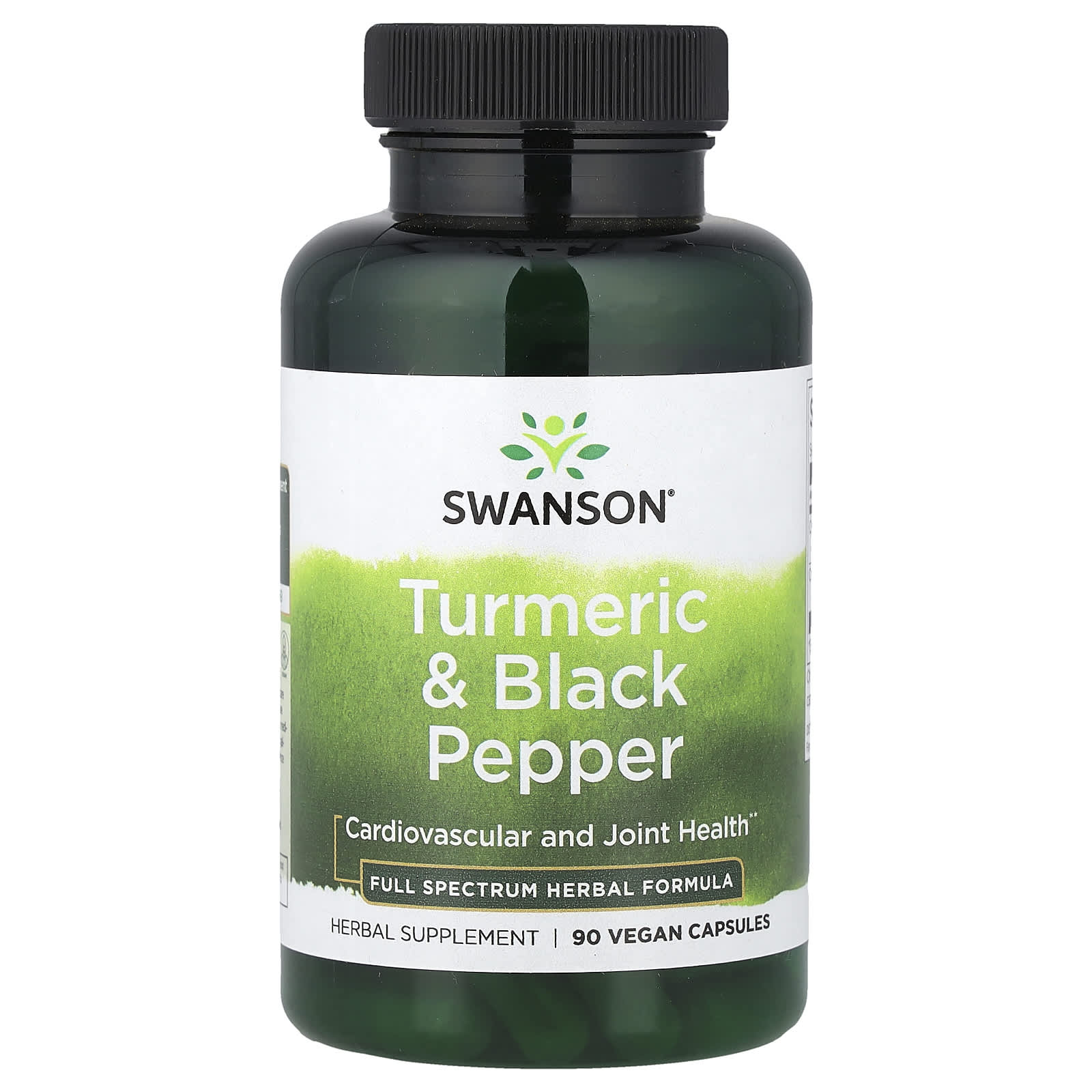 Swanson Vitamins Turmeric & Black Pepper, 90 Vegan Capsule — Tunisie