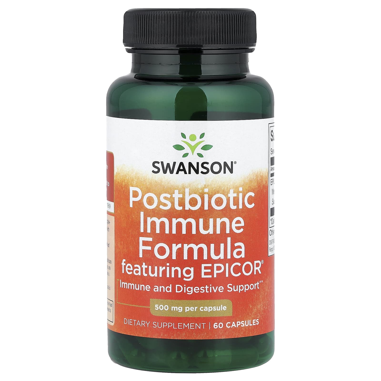 Swanson Vitamins Postbiotic Immune Formula Featuring Epicor – 60 gélules — Tunisie
