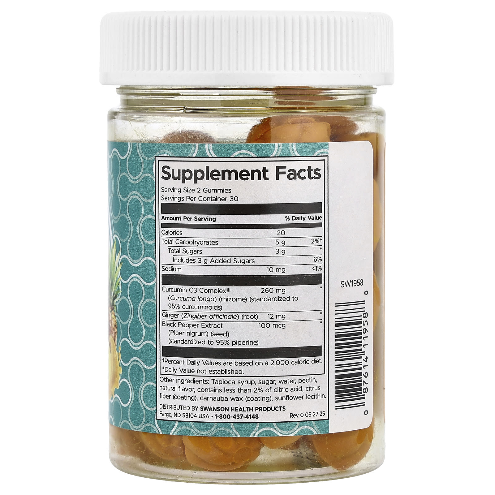 Swanson Vitamins Turmeric With Ginger Gummies – Tropical Lemon – 60 gommes — photo 2 sur 2