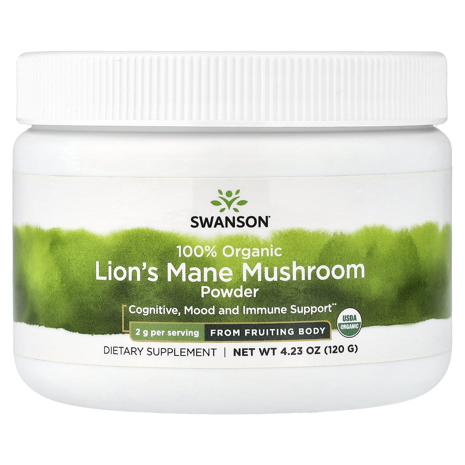 Swanson Vitamins 100% Organic Lions Mane Mushroom Powder – 120 g — Tunisie