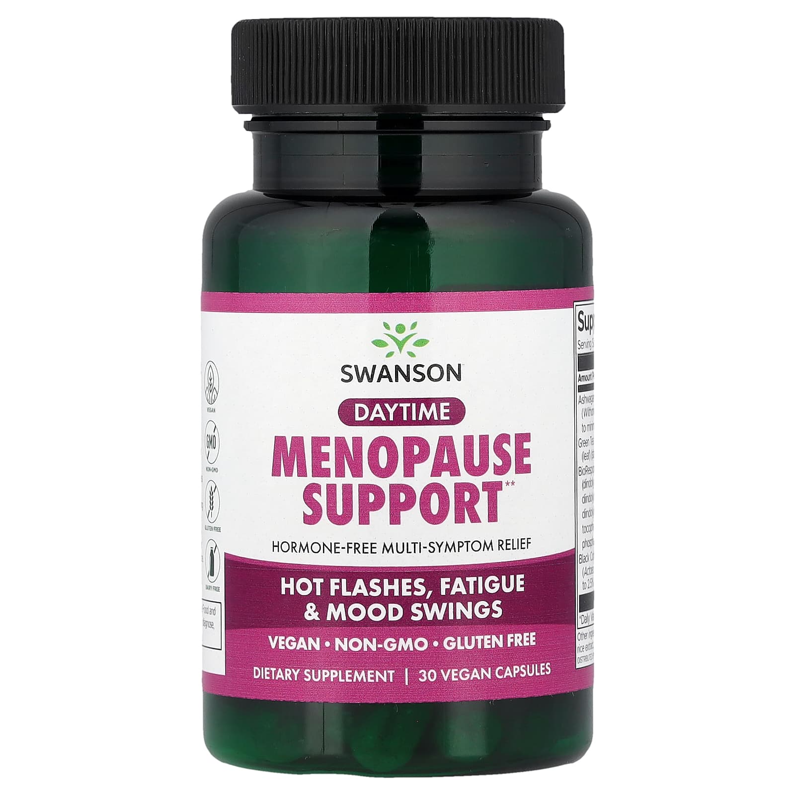 Swanson Vitamins Daytime Menopause Support – 30 gélules véganes — Tunisie