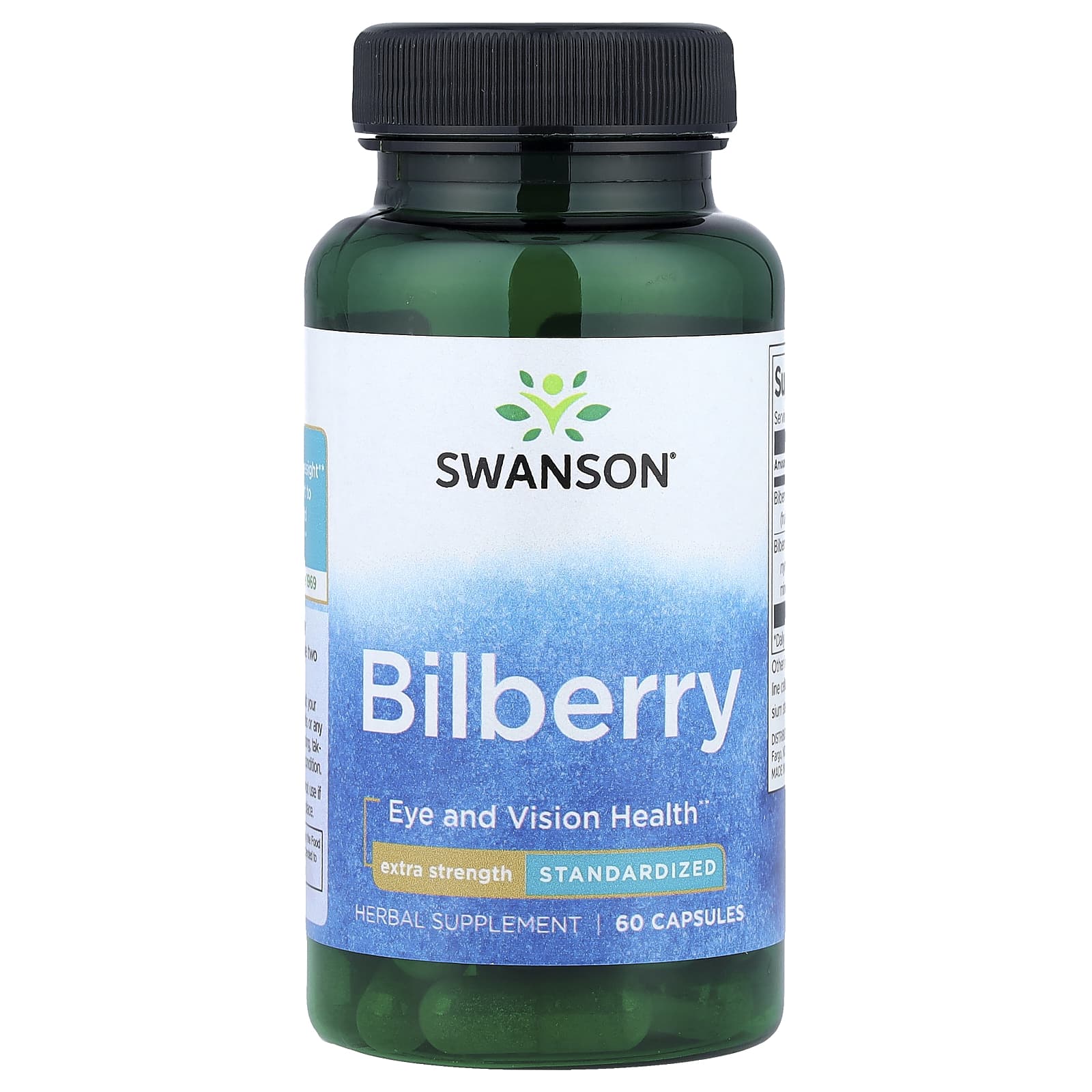 Swanson Vitamins Bilberry, Standardized – Bilberry – 60 gélules — Tunisie