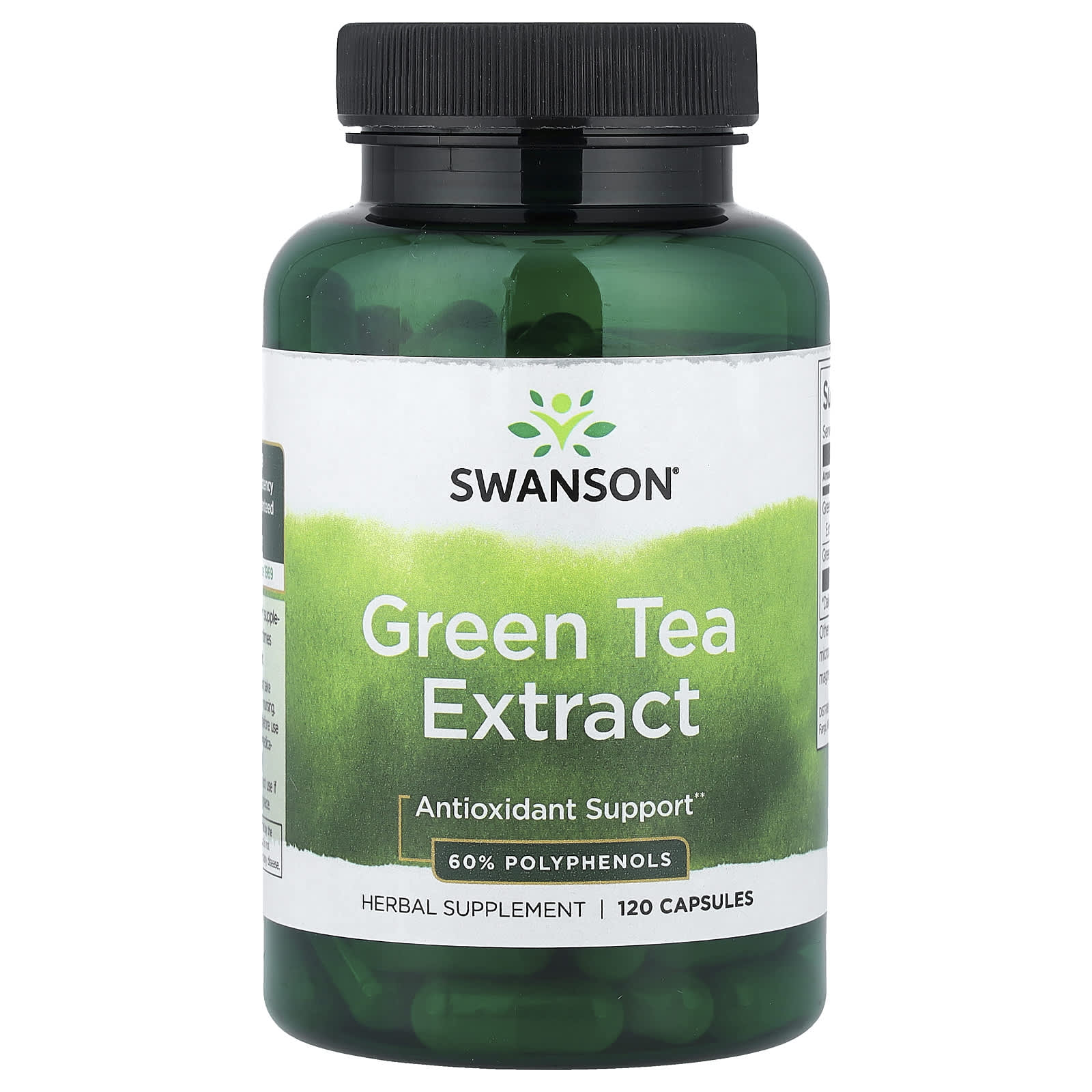 Swanson Vitamins Green Tea Extract – 120 gélules — Tunisie
