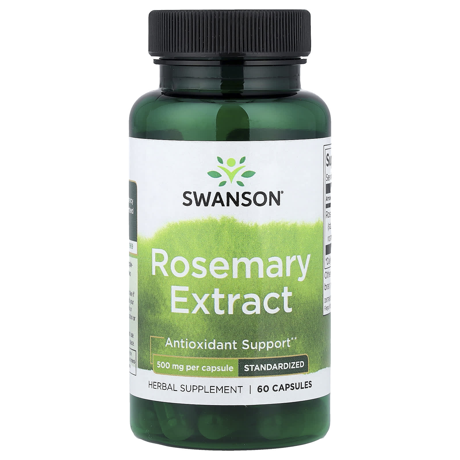Swanson Vitamins Rosemary Extract, Standardized – 60 gélules — Tunisie