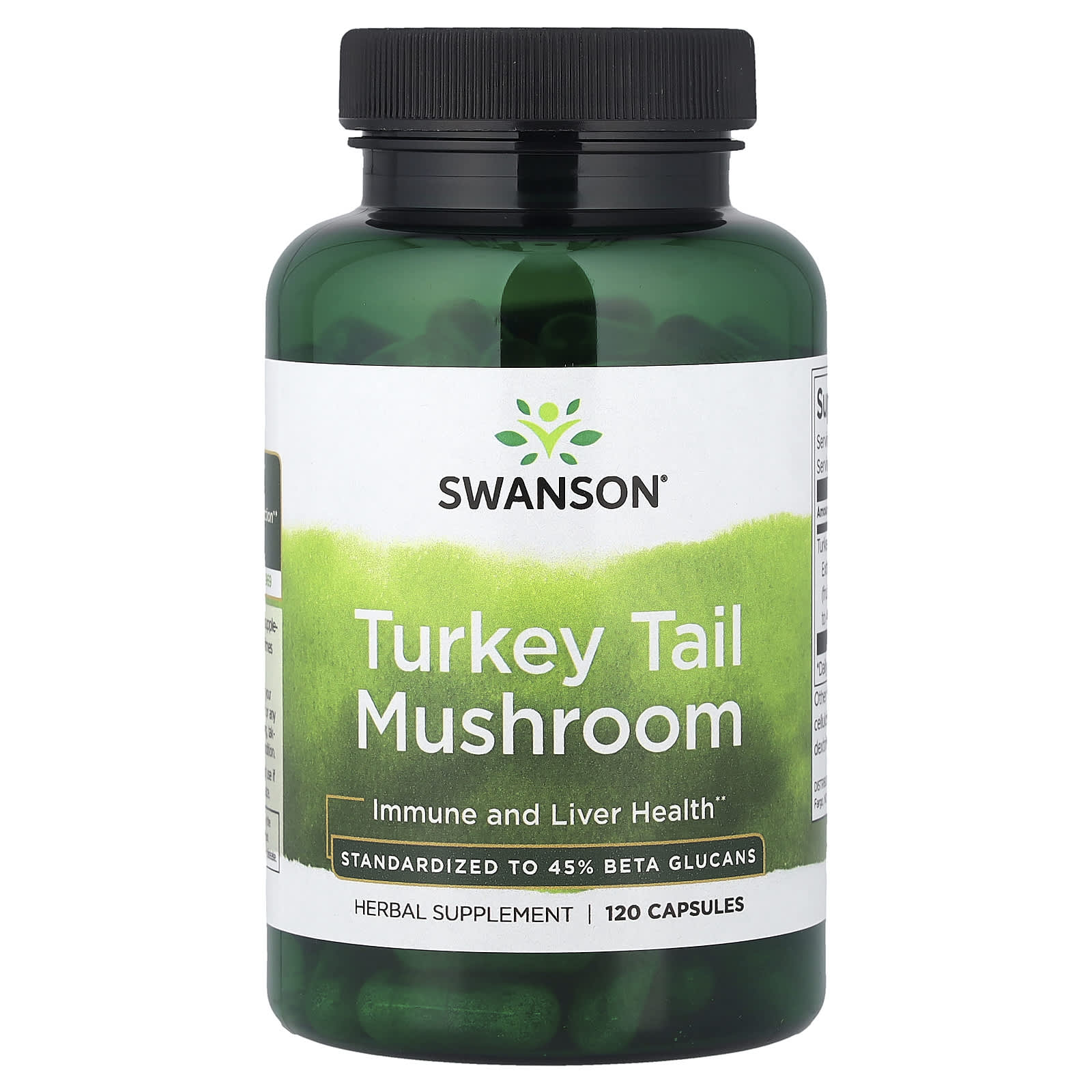 Swanson Vitamins Turkey Tail Mushroom – 120 gélules — Tunisie