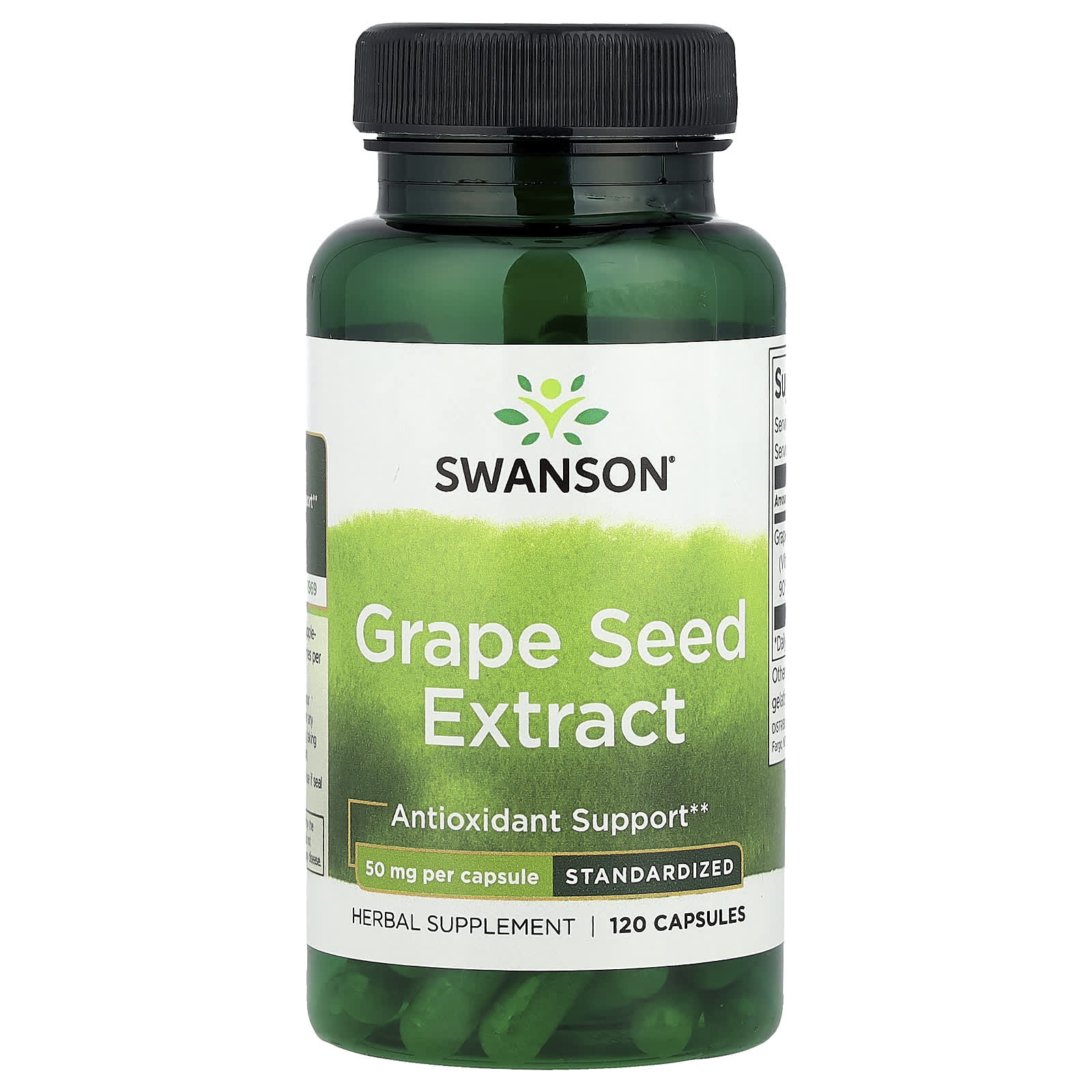Swanson Vitamins Grape Seed Extract – Grape Seed Extract – 120 gélules — Tunisie