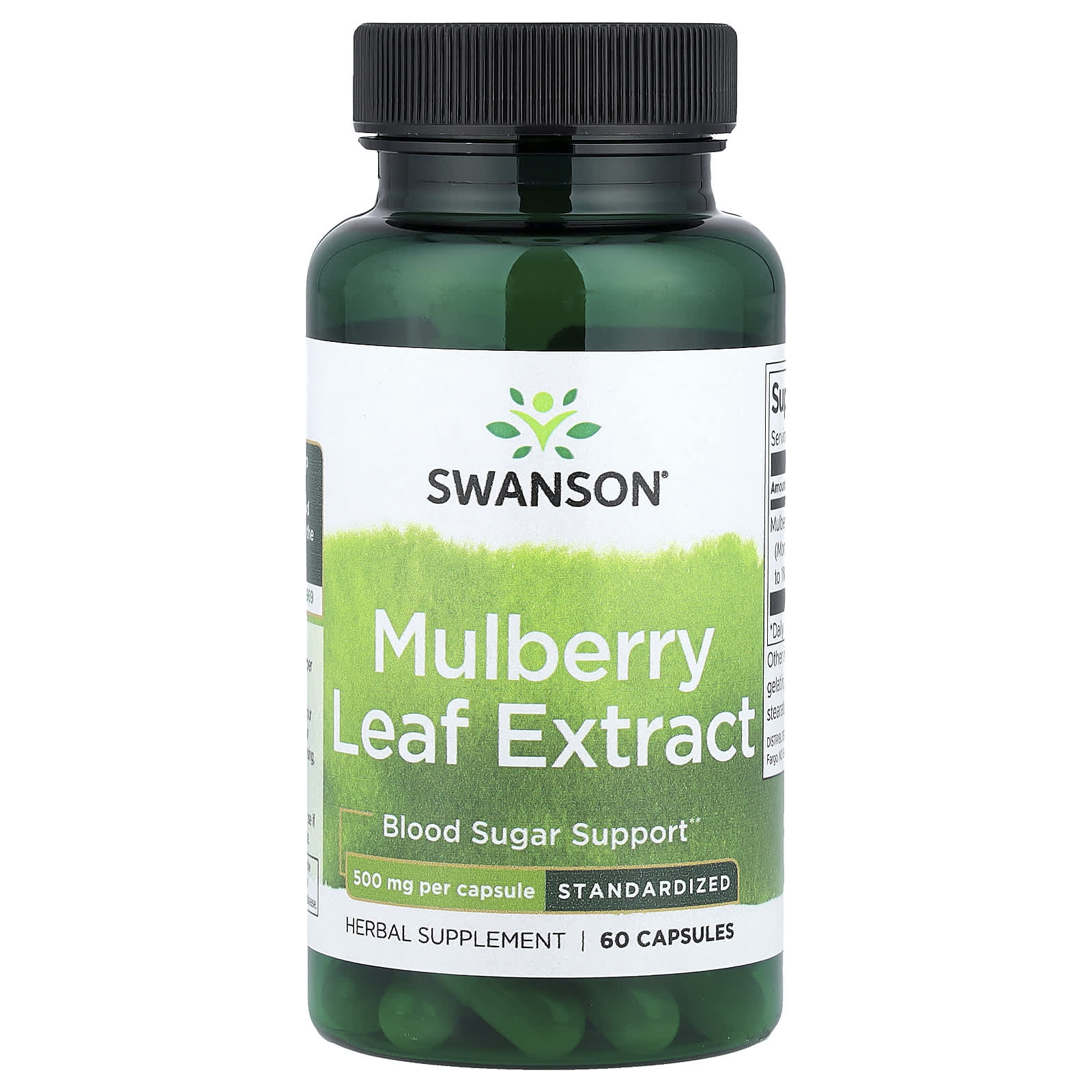 Swanson Vitamins Mulberry Leaf Extract – Mulberry Leaf Extract – 60 gélules — Tunisie