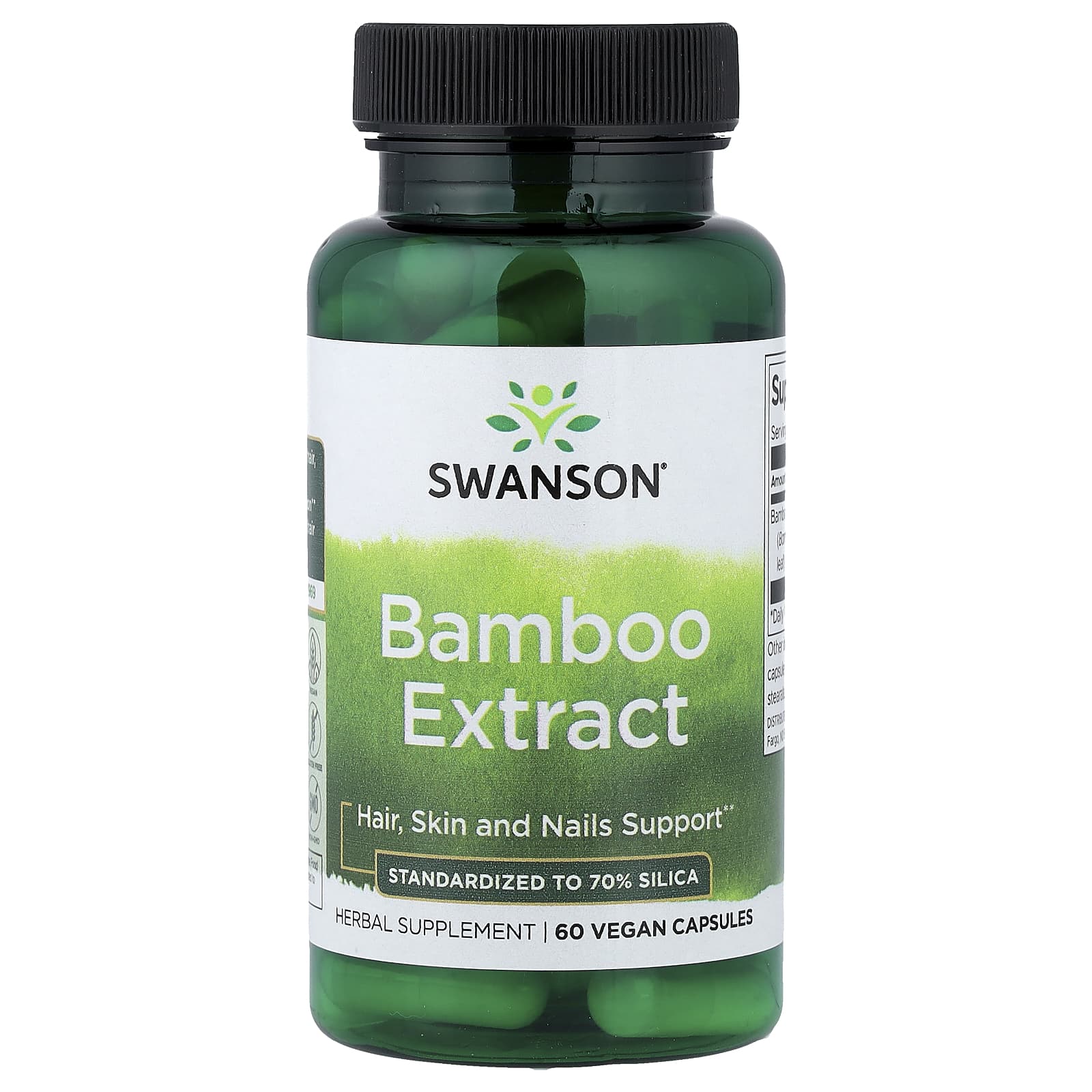 Swanson Vitamins Bamboo Extract – 60 gélules véganes — Tunisie