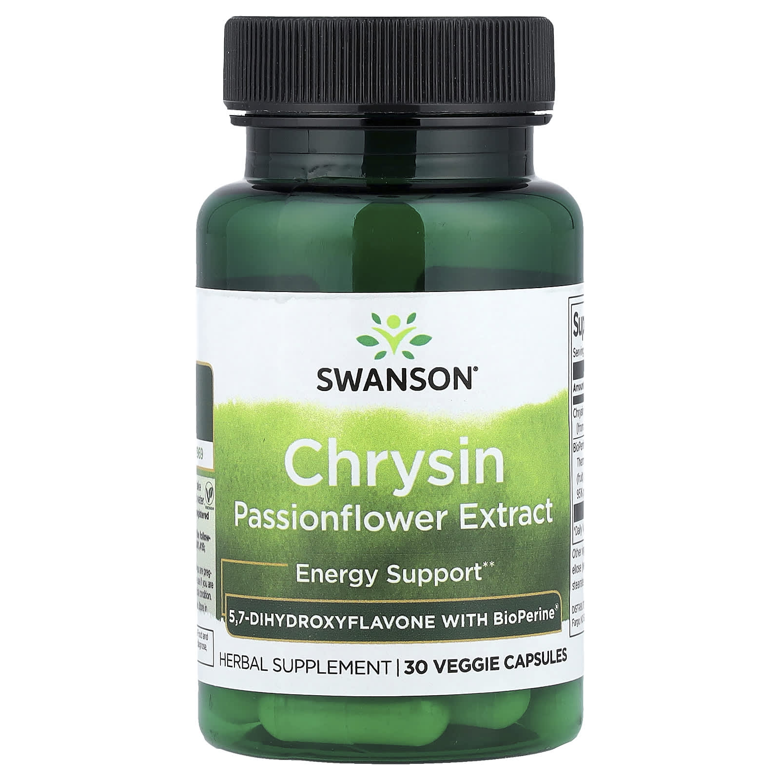 Swanson Vitamins Chrysin – 30 gélules végétales — Tunisie