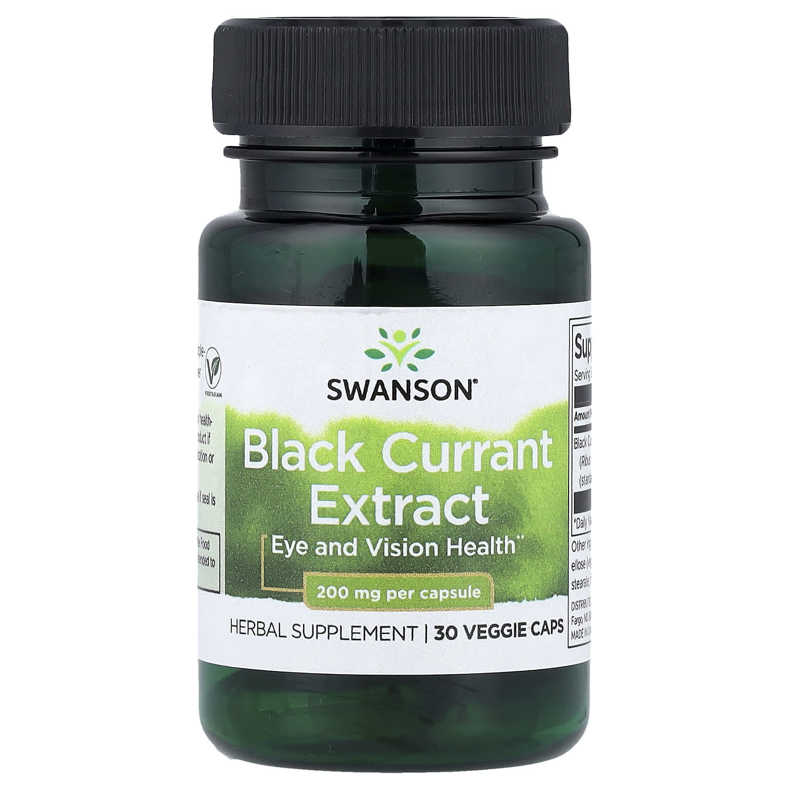 Swanson Vitamins Black Currant Extract – 30 gélules végétales — Tunisie