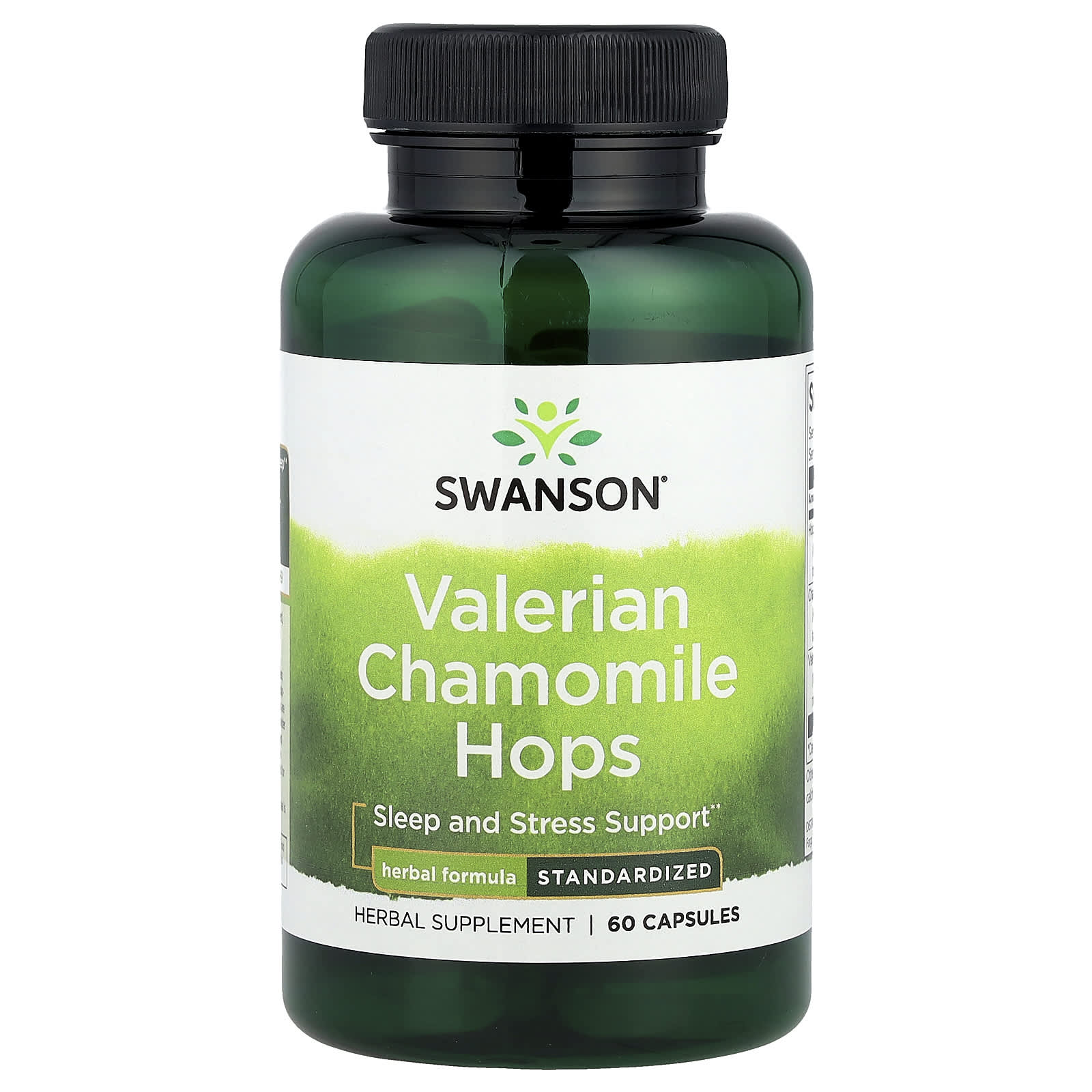 Swanson Vitamins Valerian Chamomile Hops – 60 gélules — Tunisie