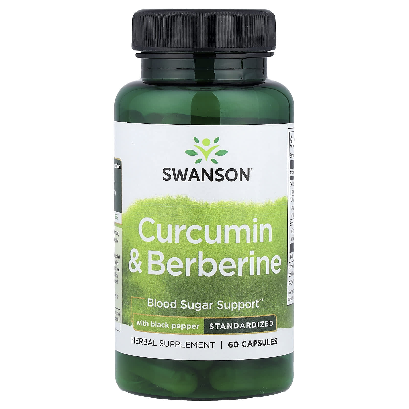 Swanson Vitamins Curcumin & Berberine with Black Pepper – 60 gélules — Tunisie
