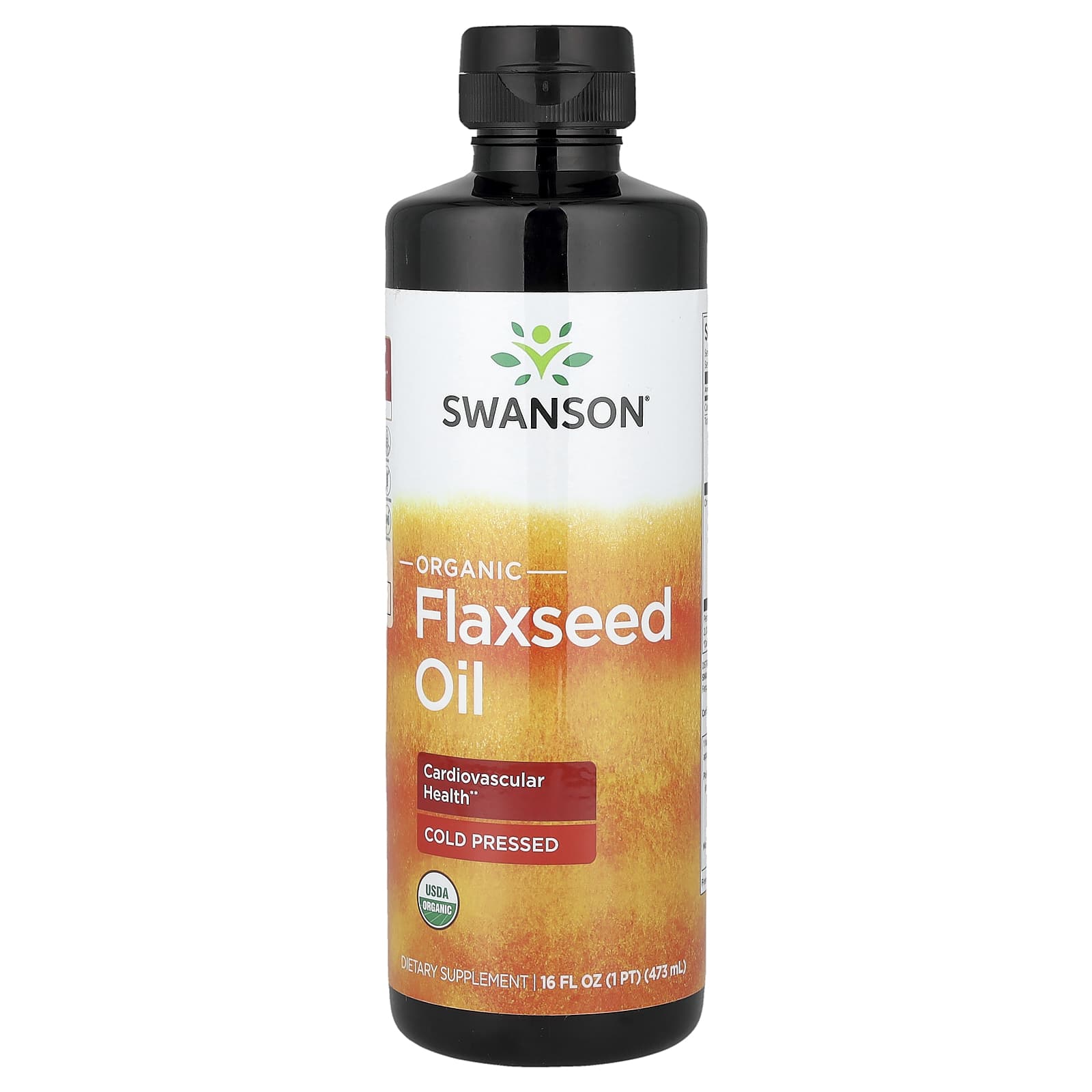 Swanson Vitamins Organic Flaxseed Oil – 473 ml — Tunisie