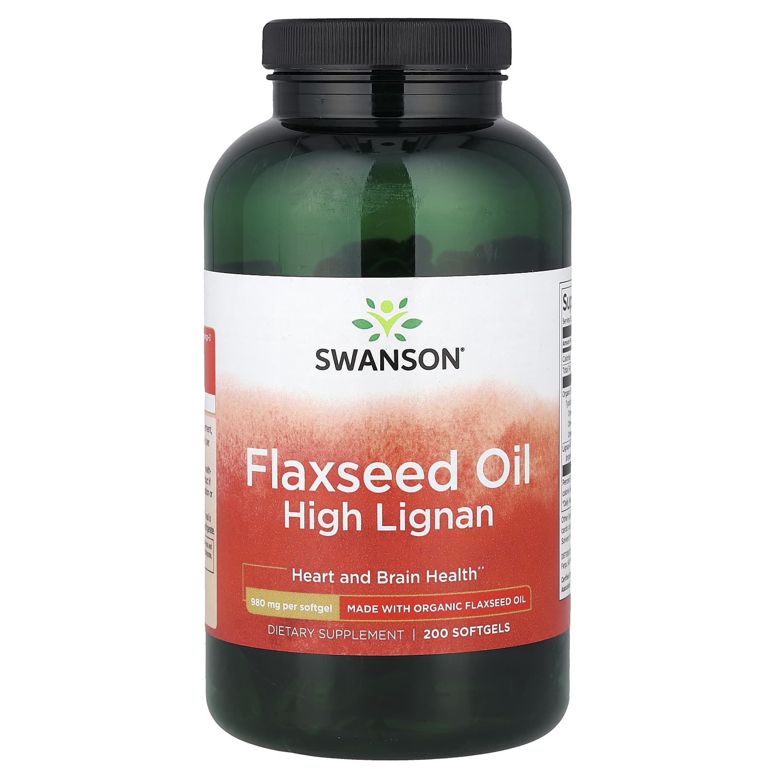 Swanson Vitamins Flaxseed Oil High Lignan – 200 capsules molles — Tunisie
