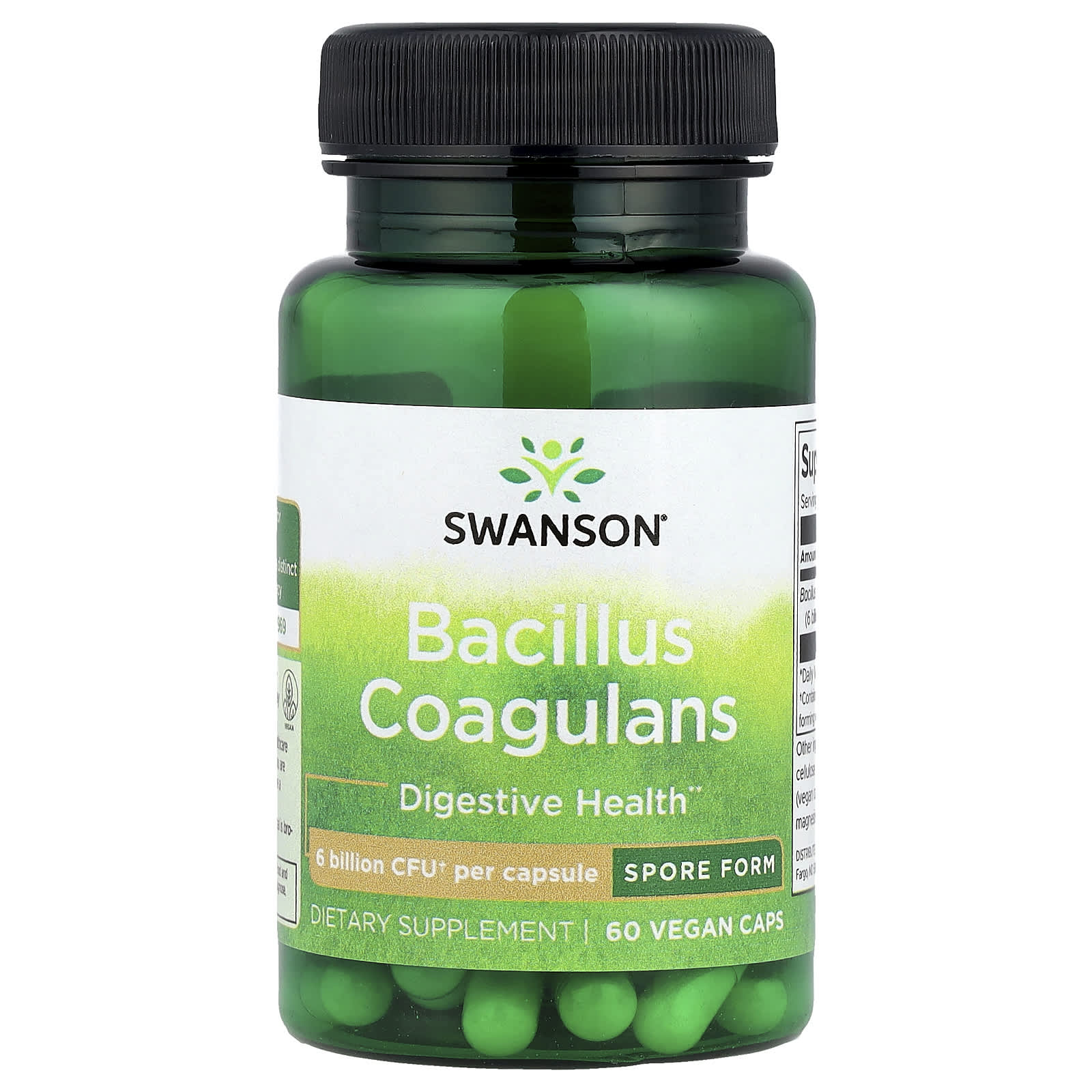 Swanson Vitamins Bacillus Coagulans – 60 gélules véganes — Tunisie