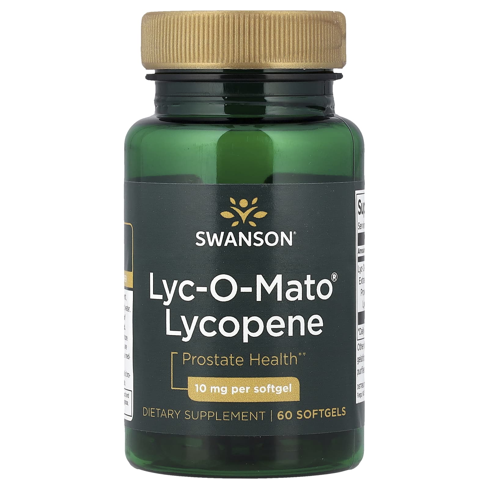 Swanson Vitamins Lyc-O-Mato Lycopene – 10 mg – 60 capsules molles — Tunisie