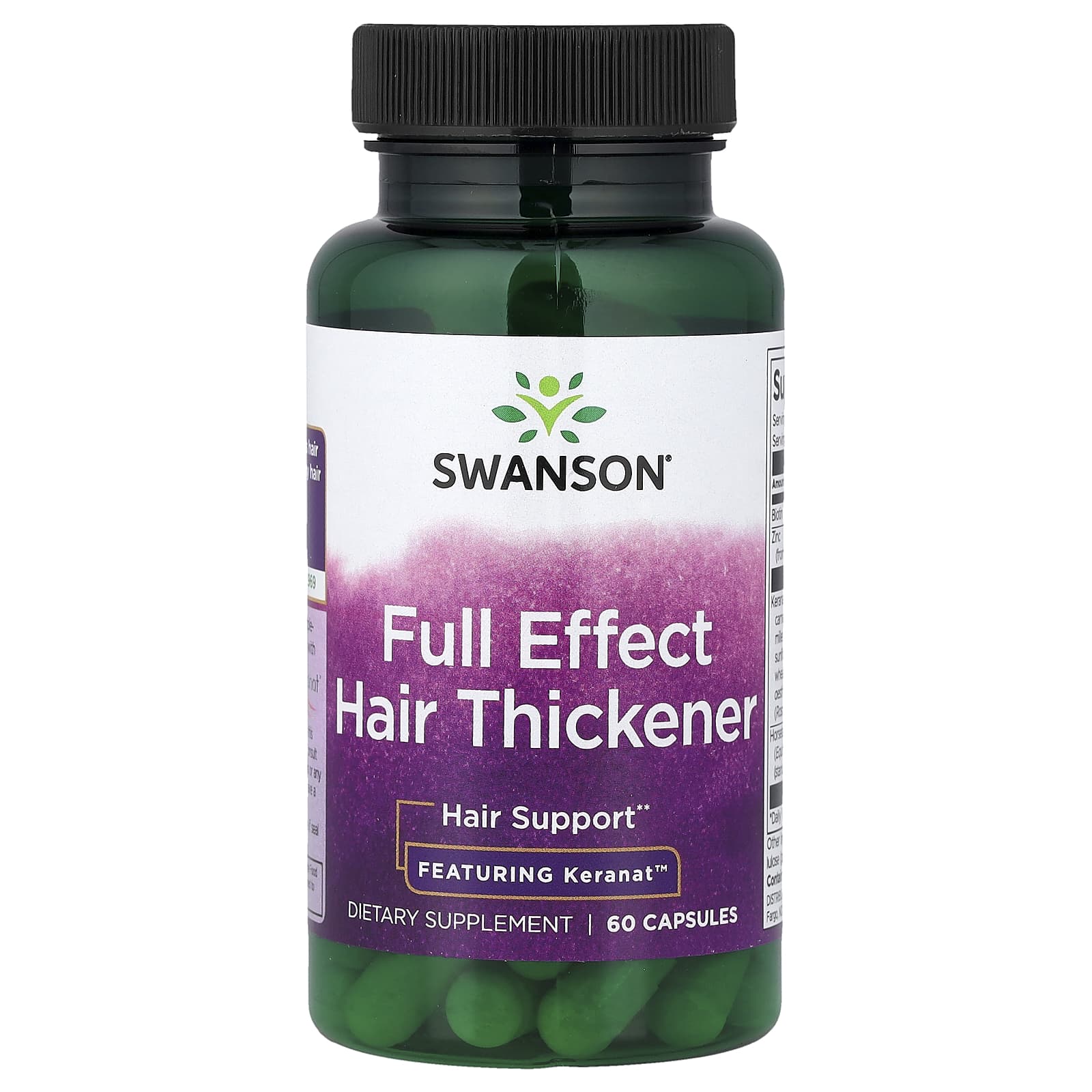 Swanson Vitamins Full Effect Hair Thickener – 60 gélules — Tunisie