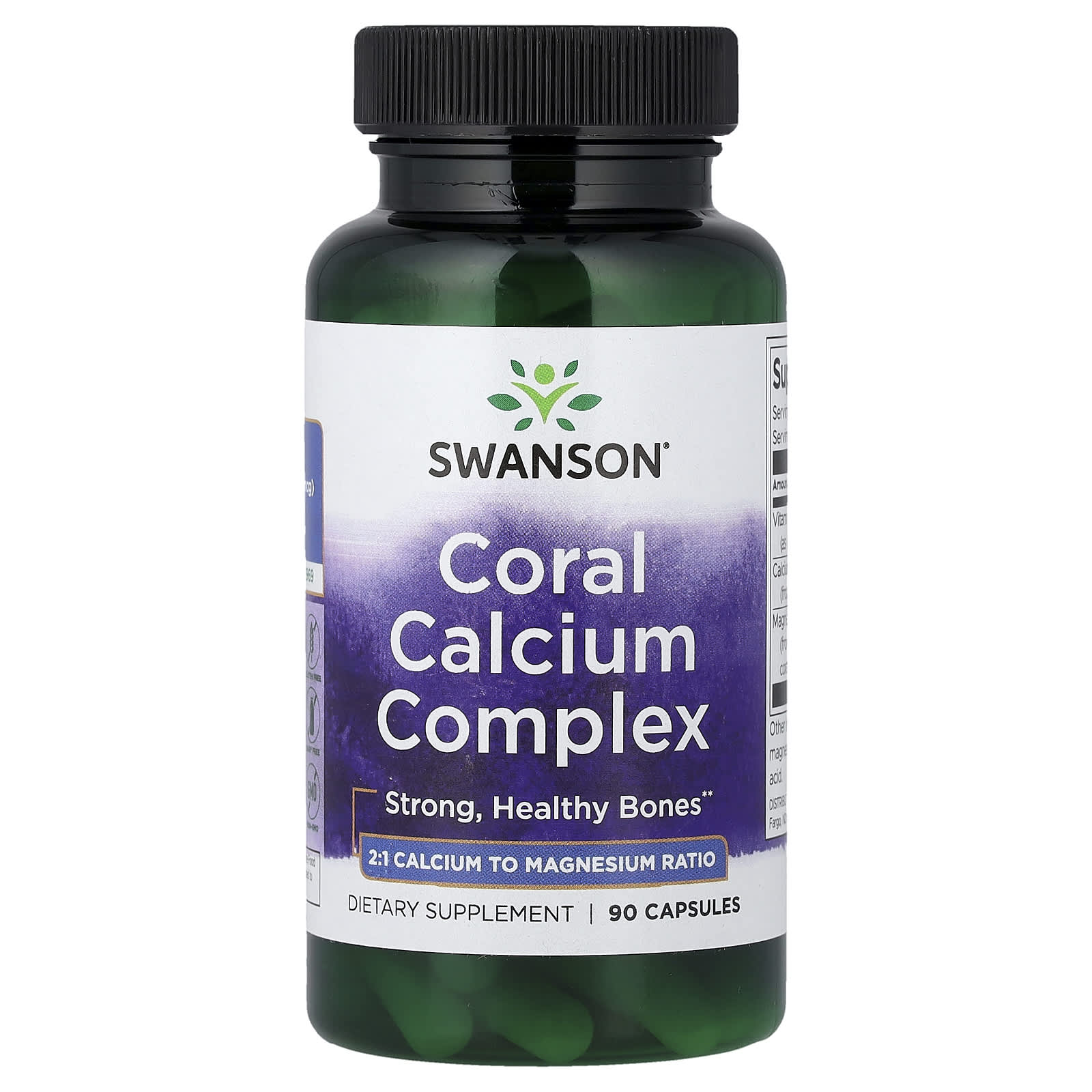Swanson Vitamins Coral Calcium Complex – 90 gélules — Tunisie