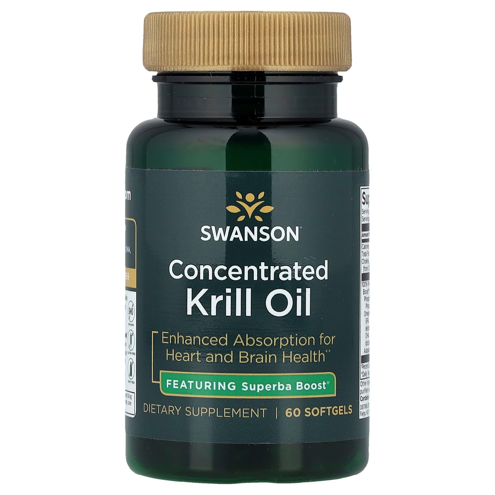 Swanson Vitamins Concentrated Krill Oil – 60 capsules molles — Tunisie