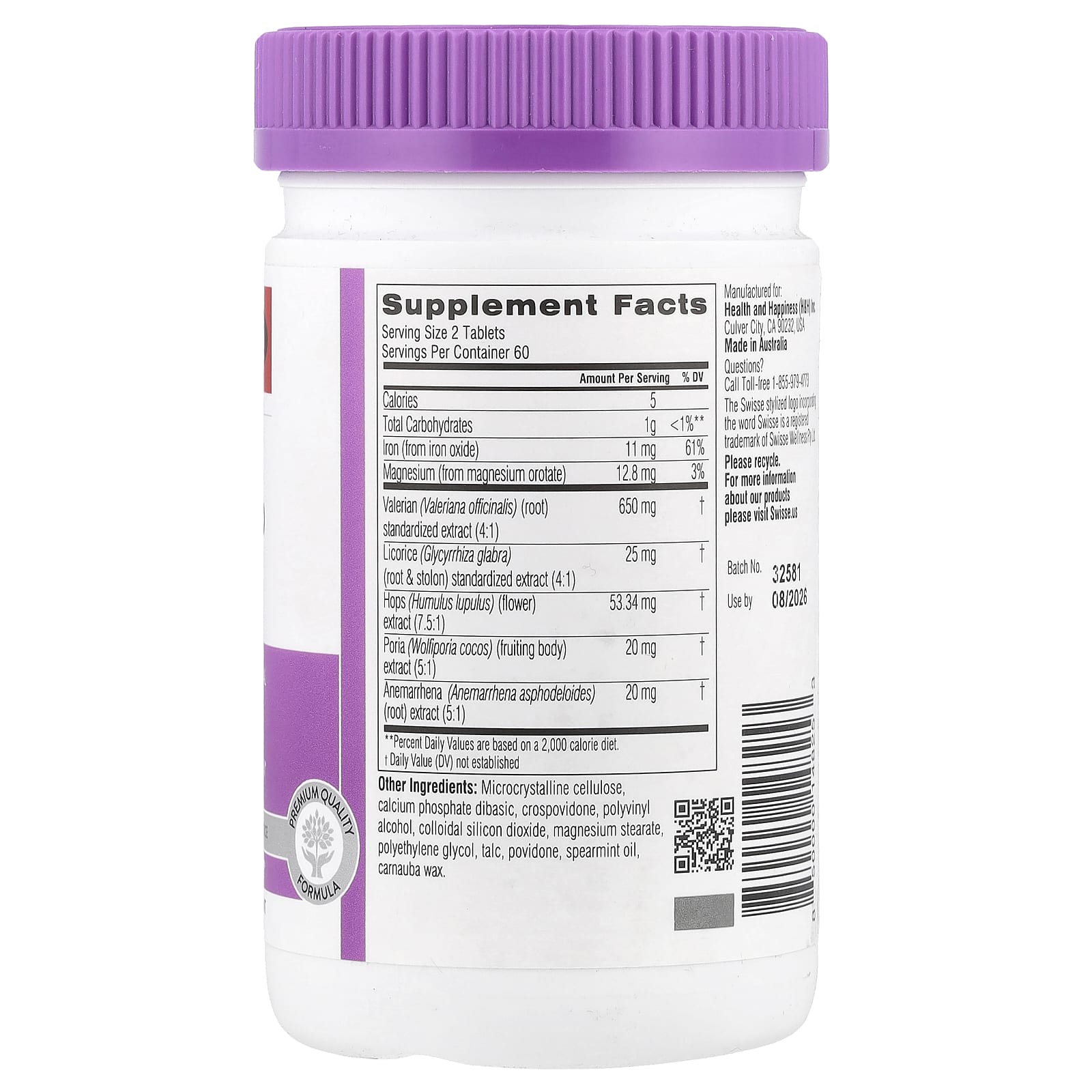 Swisse Ultiboost, Sleep – 120 comprimés — photo 2 sur 2
