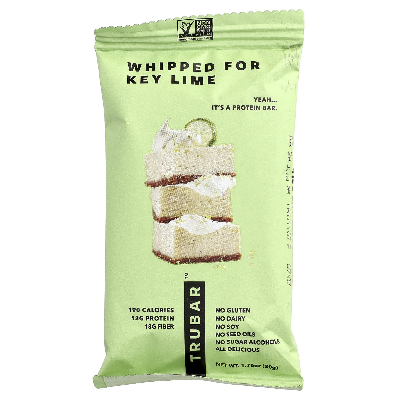 Trubar Plant Based Protein Bar – Whipped For Key Lime – 50 g — étiquette 1