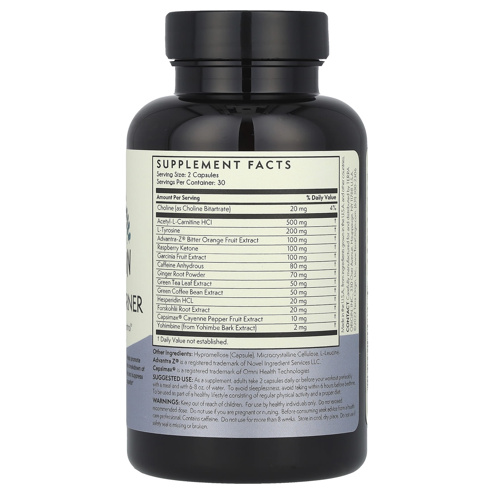 Terra Origin Healthy Fat Burner – 60 gélules — photo 2 sur 2