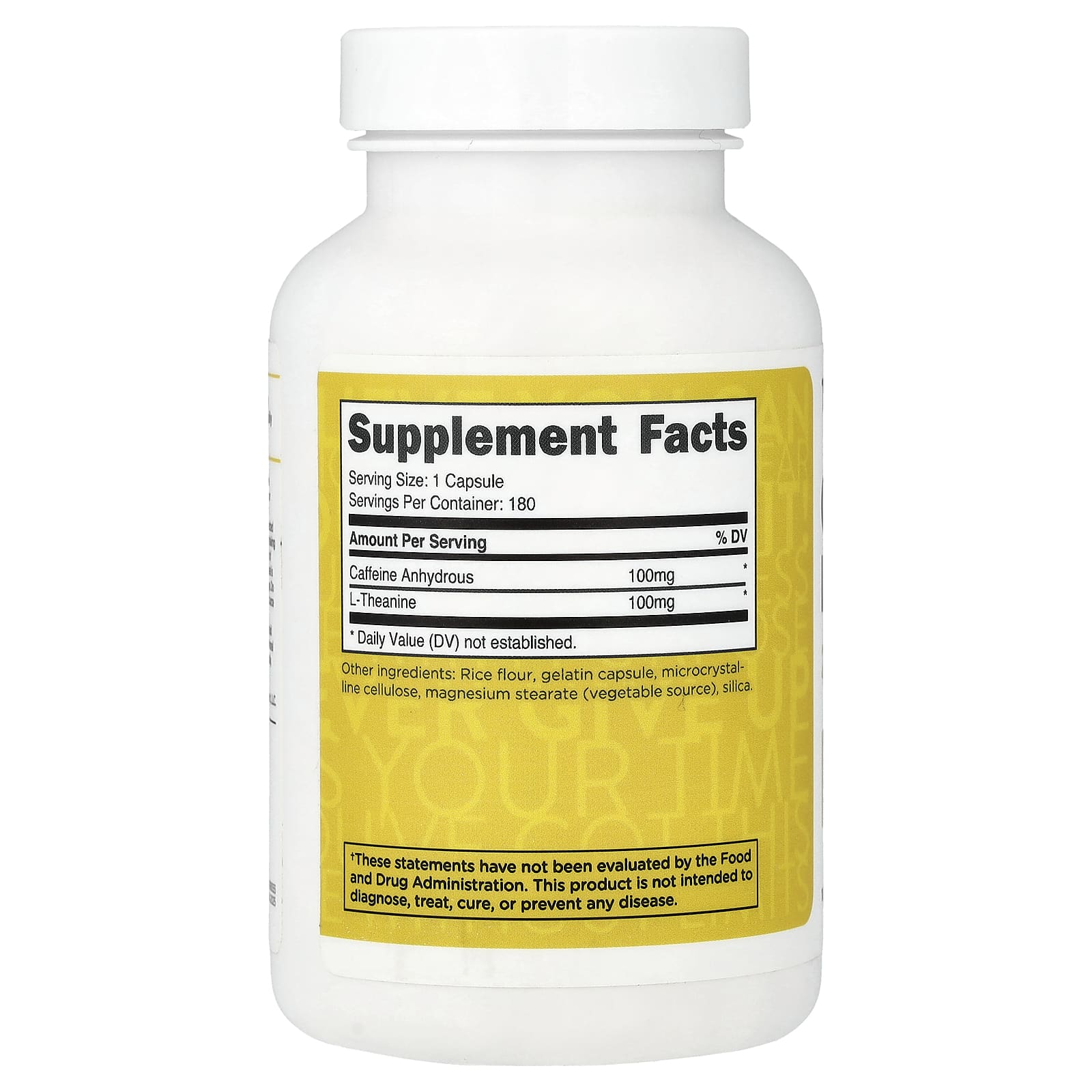 TransformHQ Caffeine + L-Theanine – 180 gélules — photo 2 sur 2