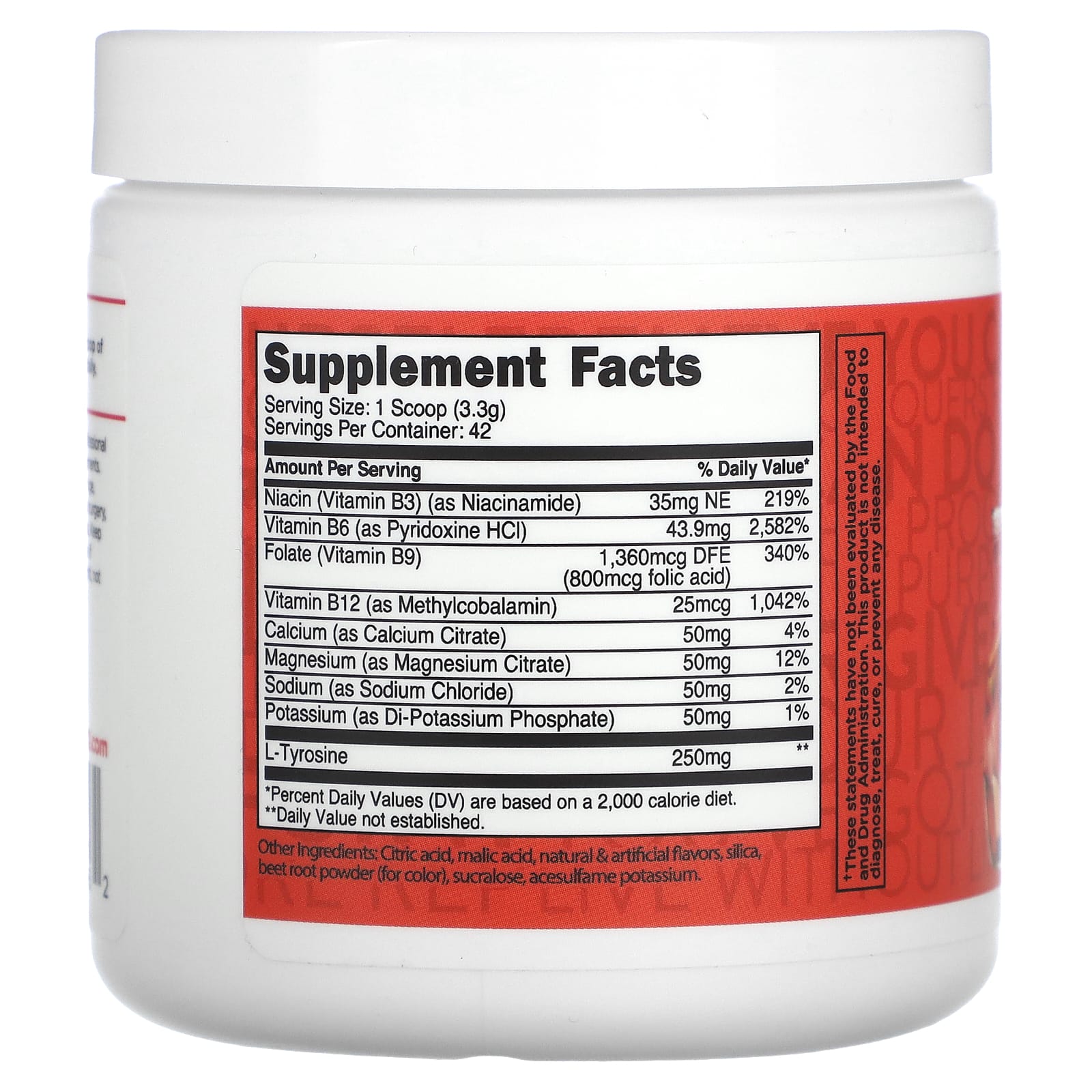 TransformHQ Hydration, Electrolyte Drink Mix – Fruit Punch – 138,6 g — photo 2 sur 2