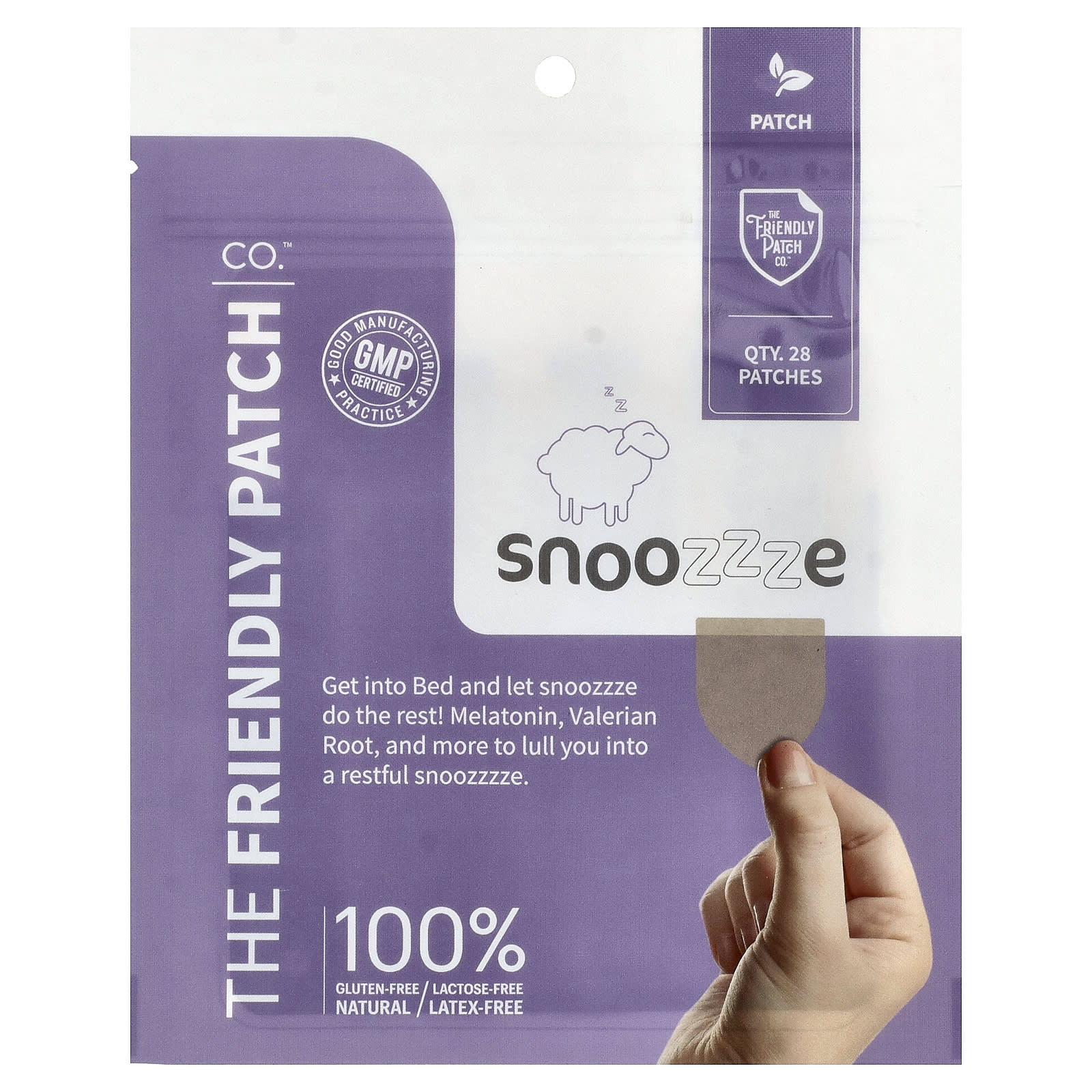The Friendly Patch Snoozzze, Melatonin Sleep Patch, 28 Patches — Tunisie
