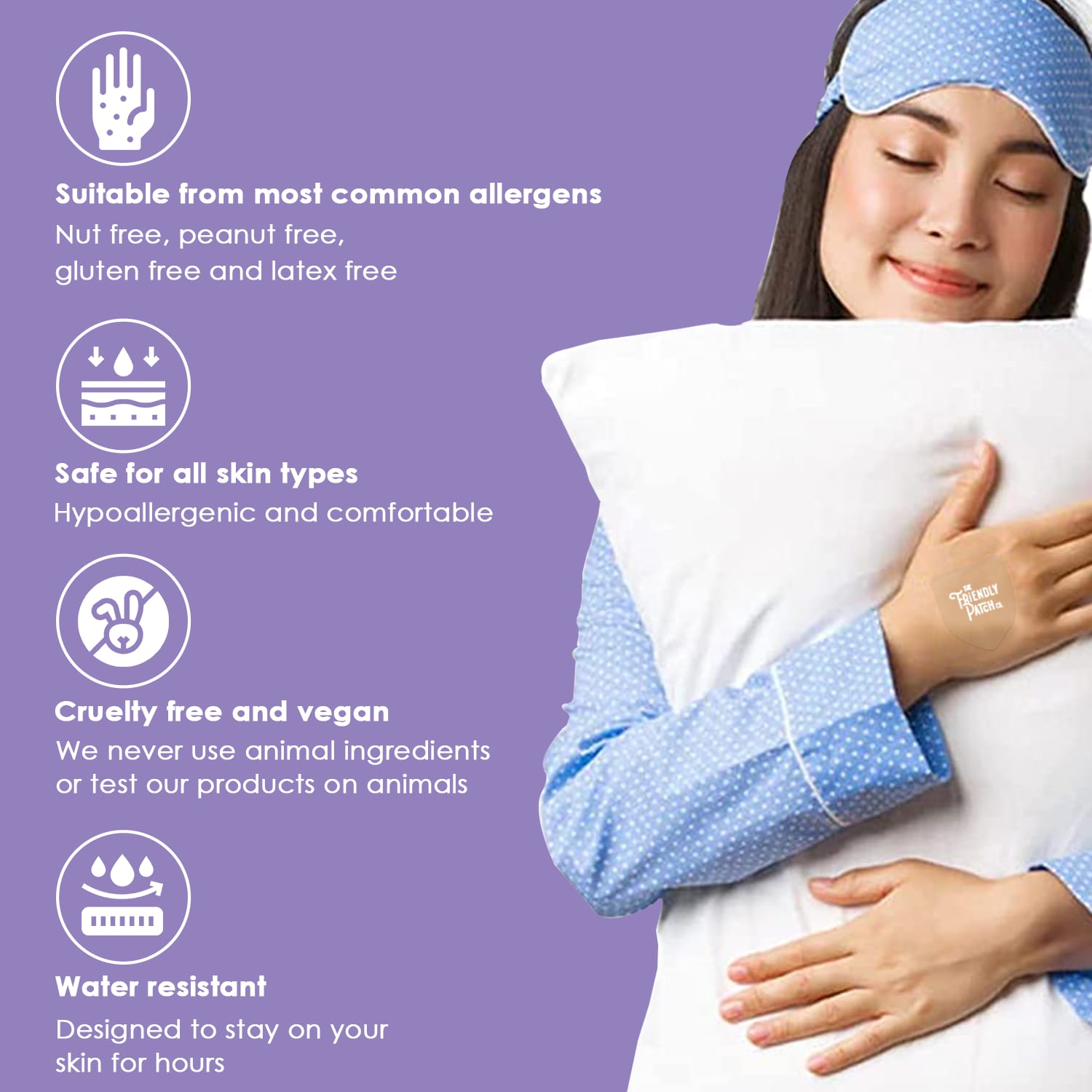The Friendly Patch Snoozzze, Melatonin Sleep Patch, 8 Patches — étiquette 6