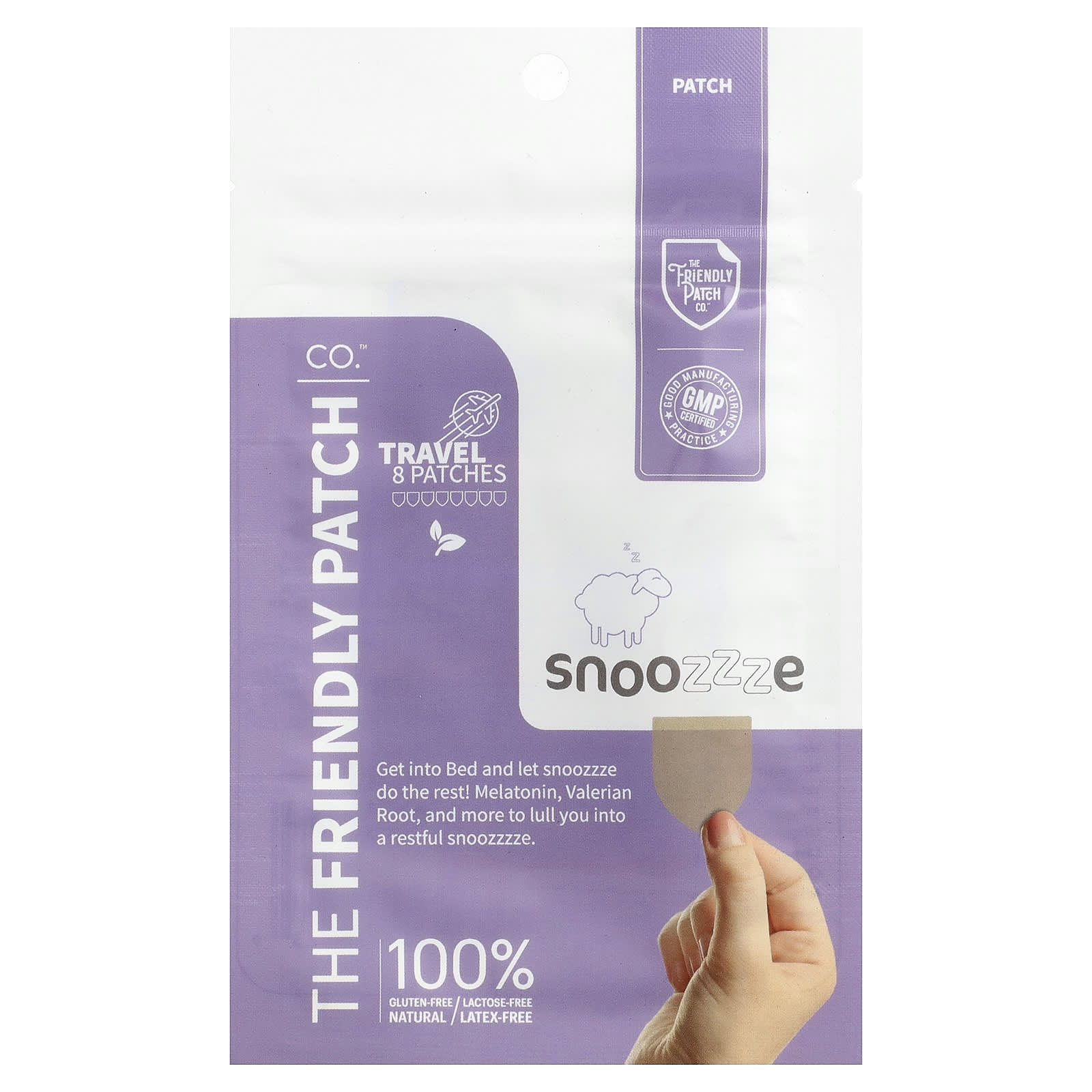 The Friendly Patch Snoozzze, Melatonin Sleep Patch, 8 Patches — Tunisie