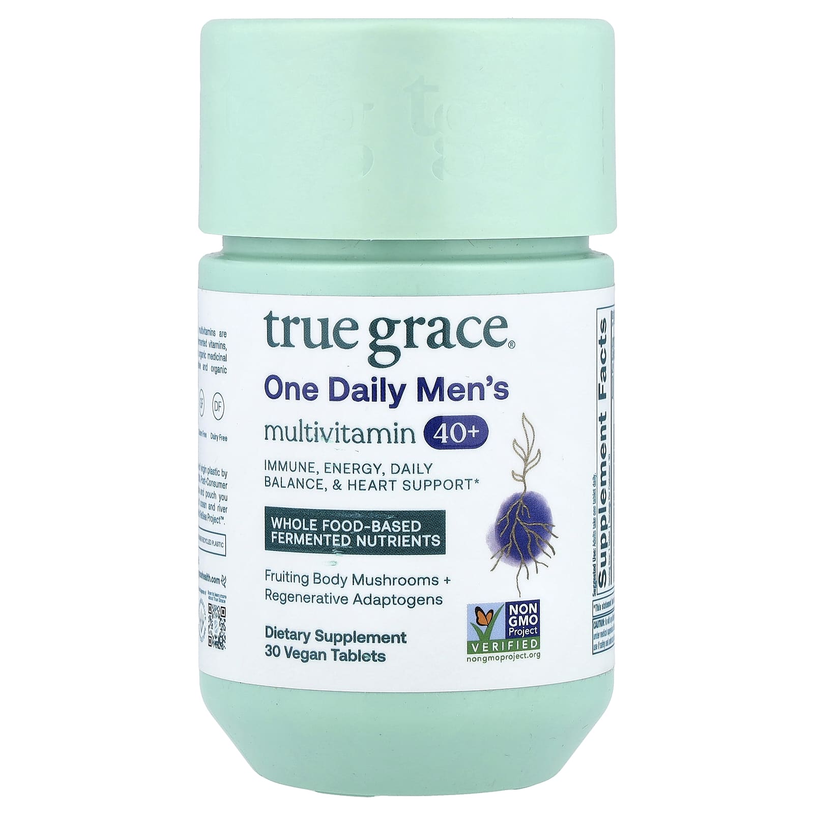 True Grace One Daily Men's Multivitamin 40+, 30 Vegan Tablets — Tunisie