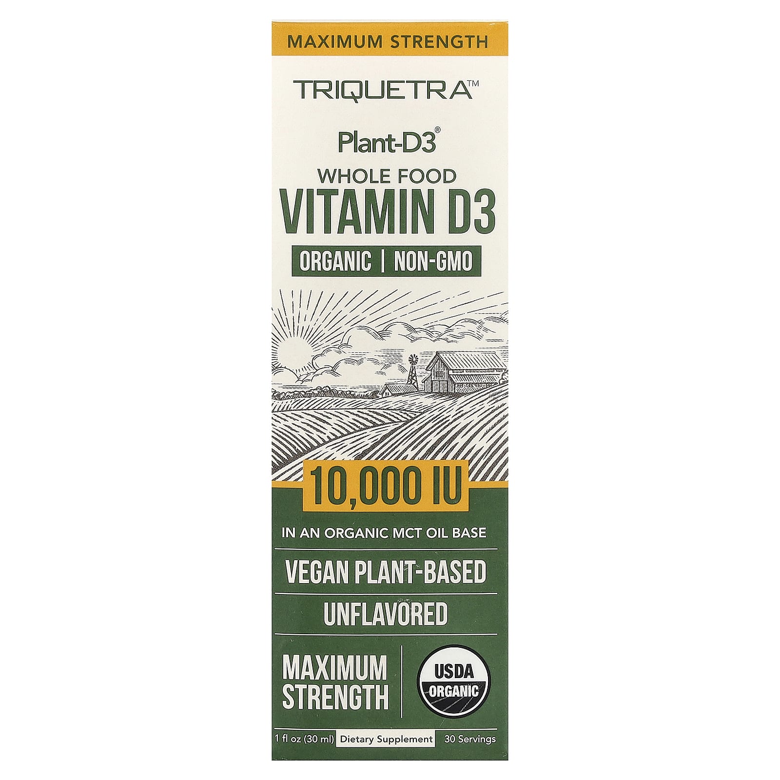 Triquetra Health Plant-D3 Whole Food Vitamin D3 – Sans arôme – 30 ml — Tunisie