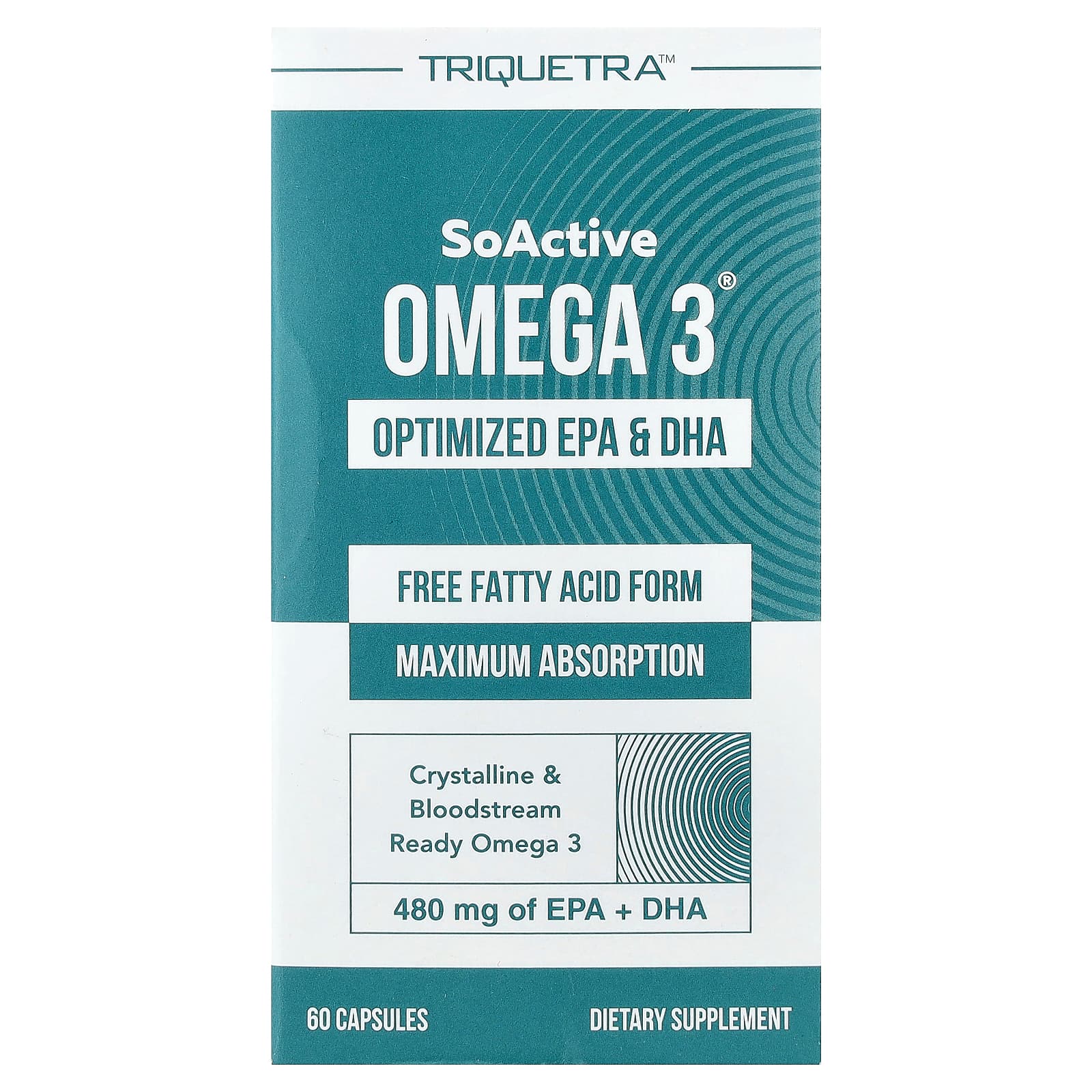 Triquetra Health SoActive Omega 3 – 60 gélules — Tunisie