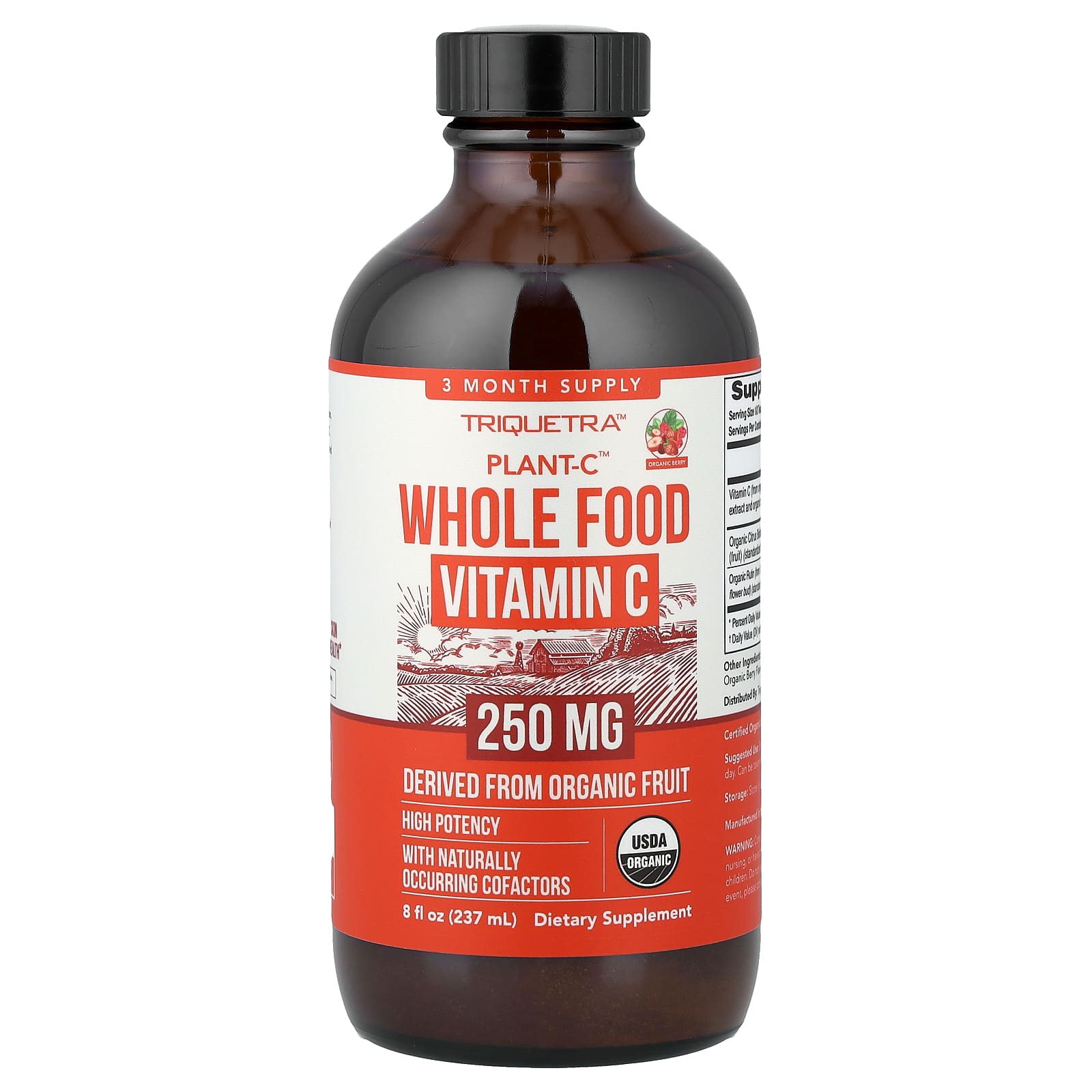 Triquetra Health Plant-C Whole Food Vitamin C – Organic Berry – 237 ml — Tunisie