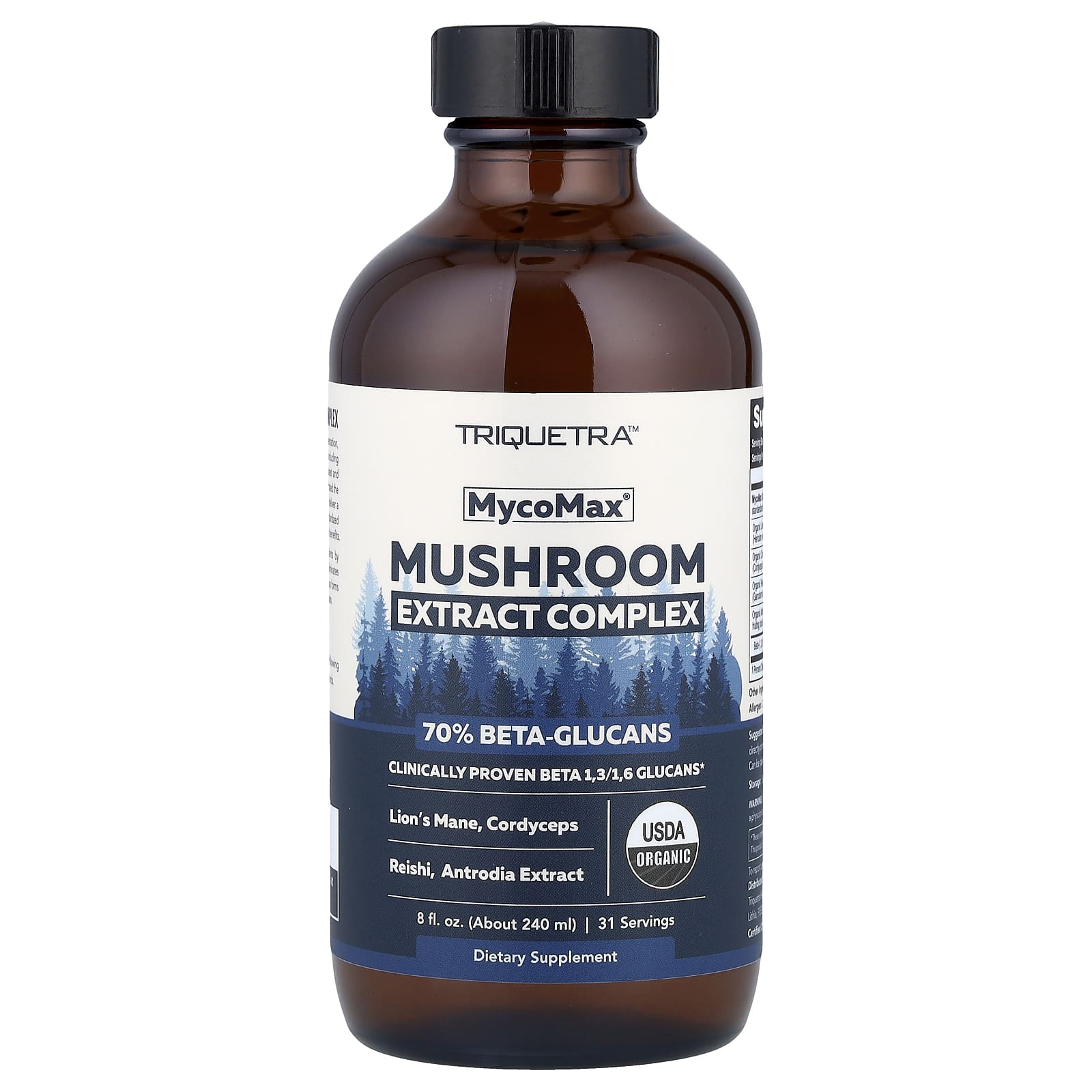 Triquetra Health MycoMax, Mushroom Extract Complex – 240 ml — Tunisie