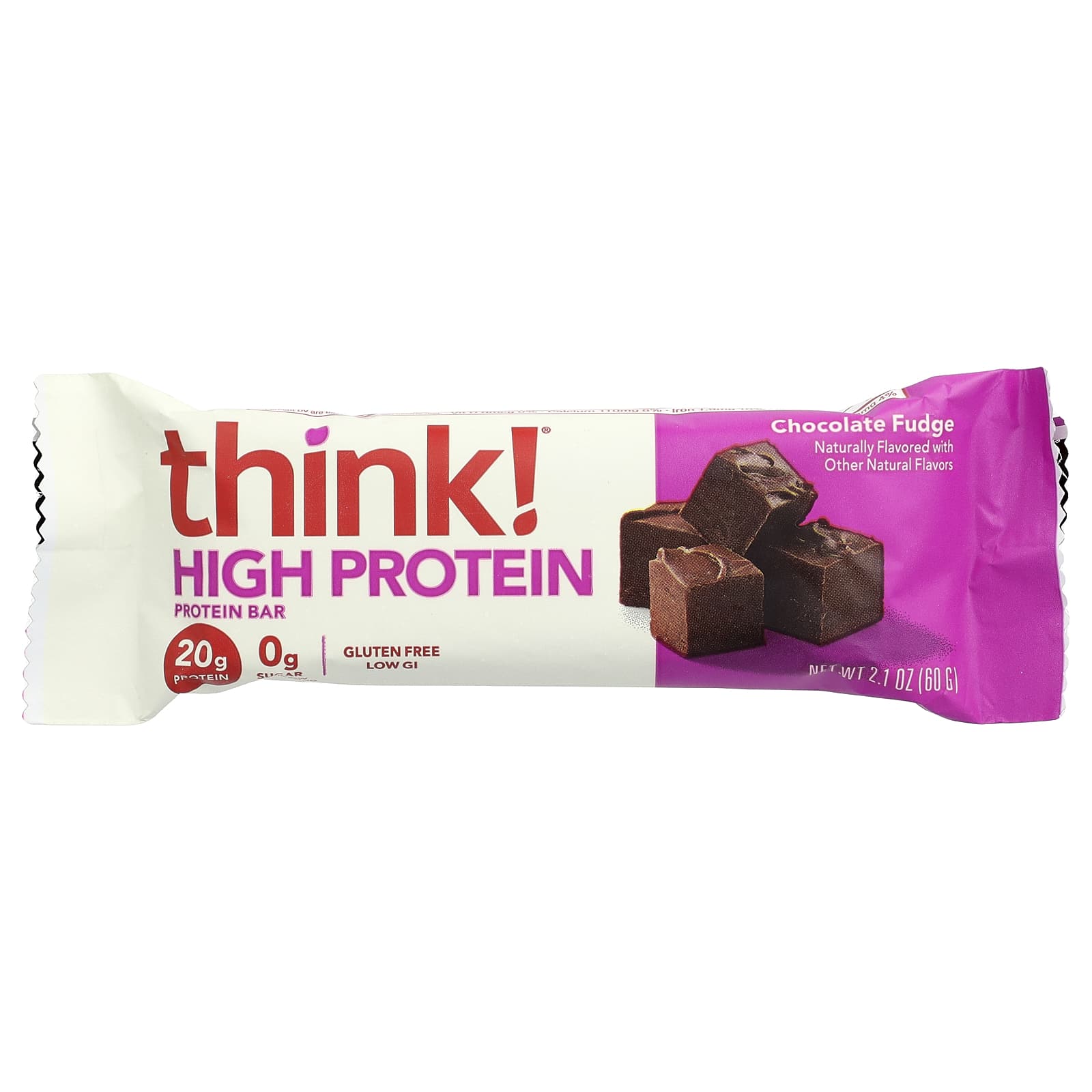 Think ! High Protein Bars – Chocolate Fudge – 60 g — étiquette 1