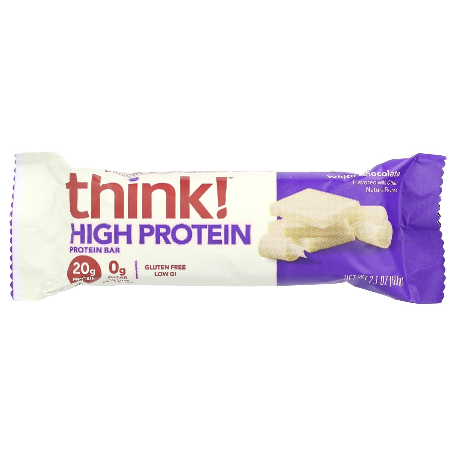 Think ! High Protein Bars – White Chocolate – 60 g — étiquette 1