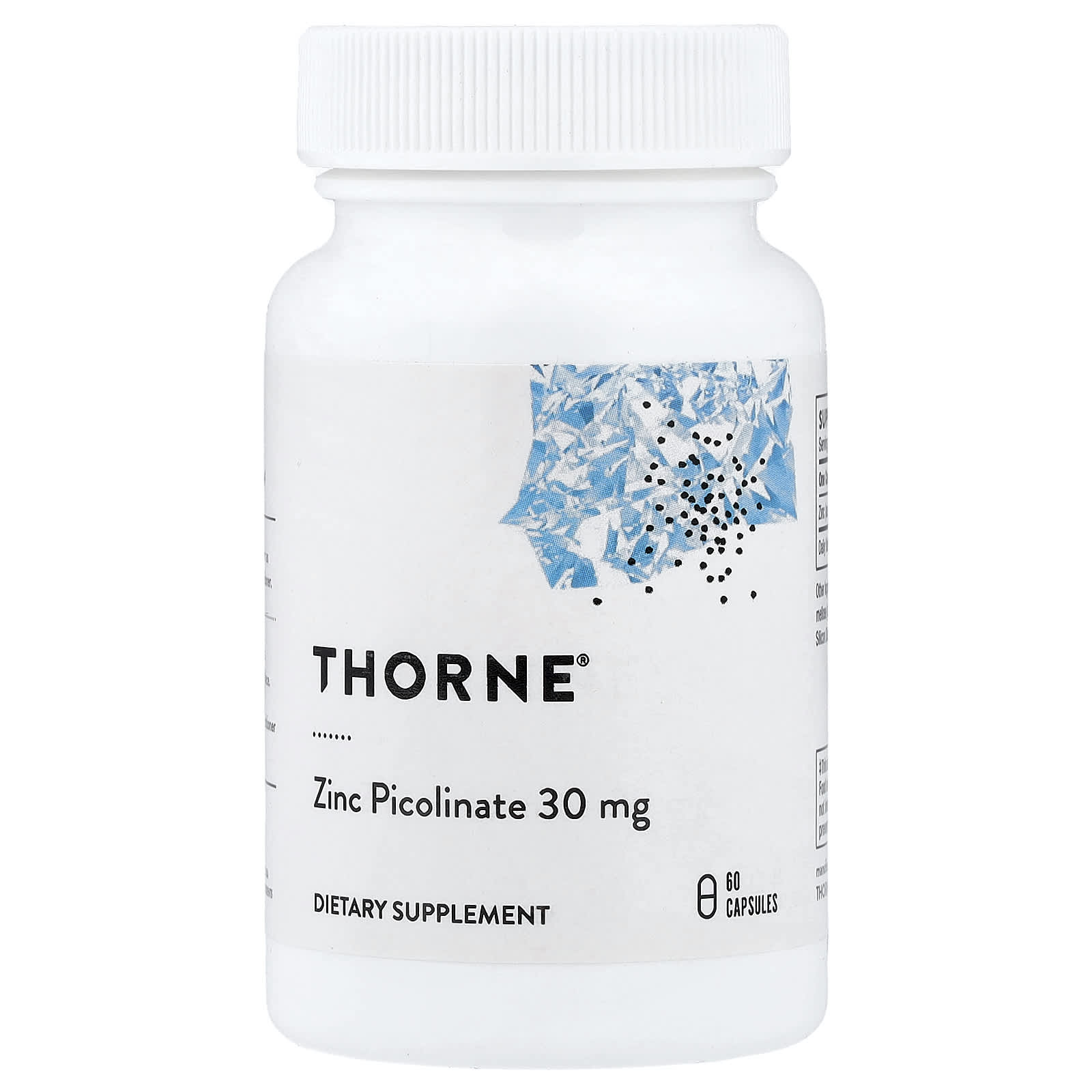 Thorne Zinc Picolinate – 30 mg – 60 gélules — Tunisie