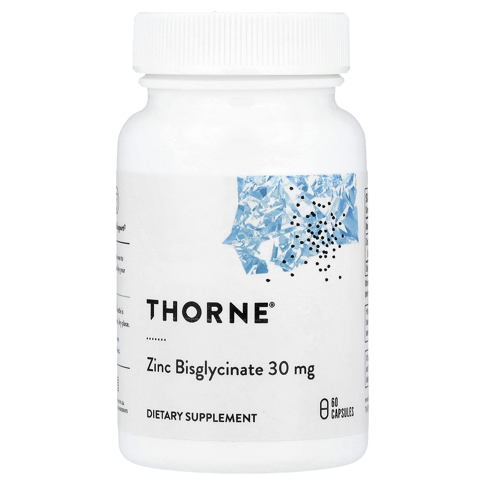Thorne Zinc Bisglycinate – 30 mg – 60 gélules — Tunisie