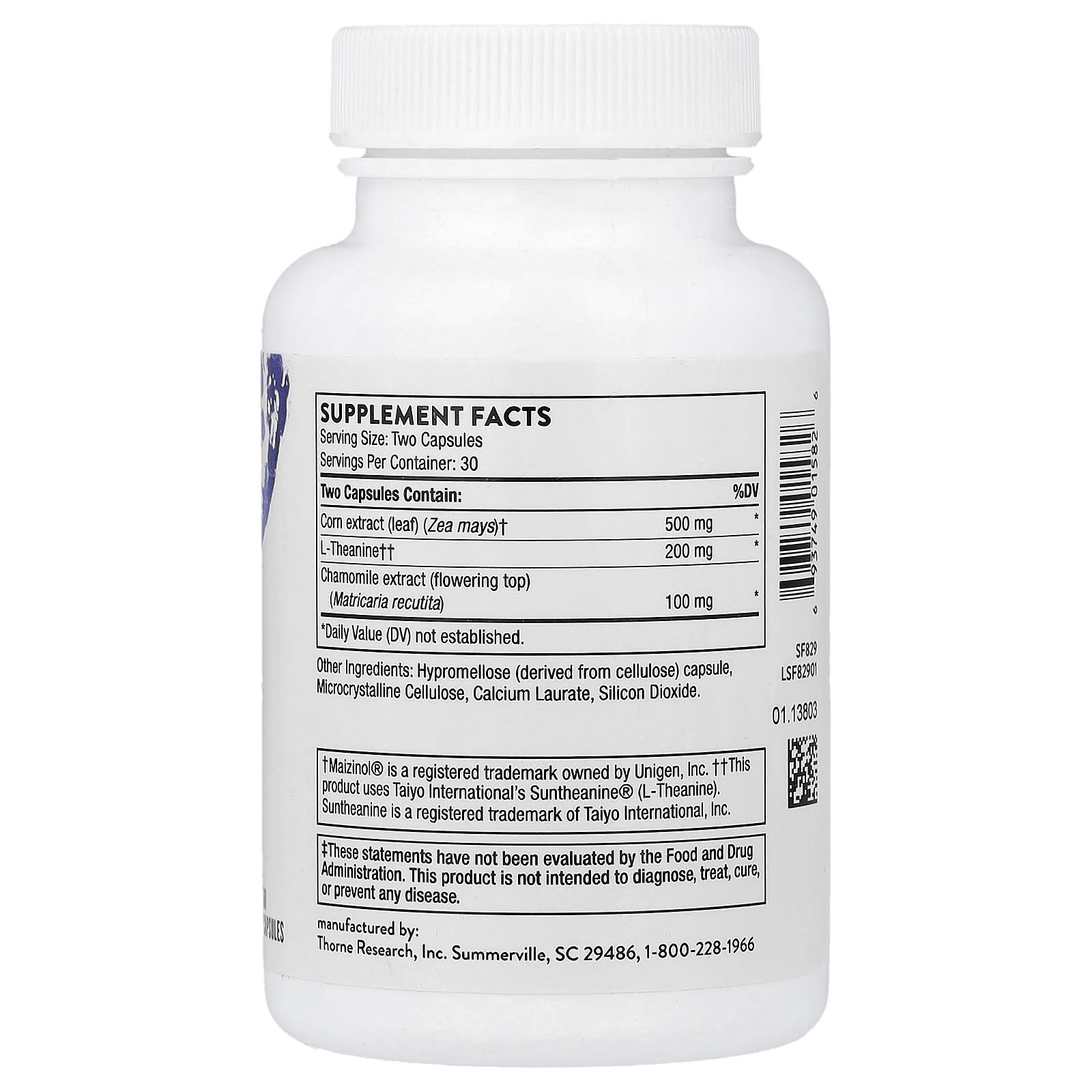 Thorne Deep Sleep Complex – 60 gélules — photo 2 sur 2