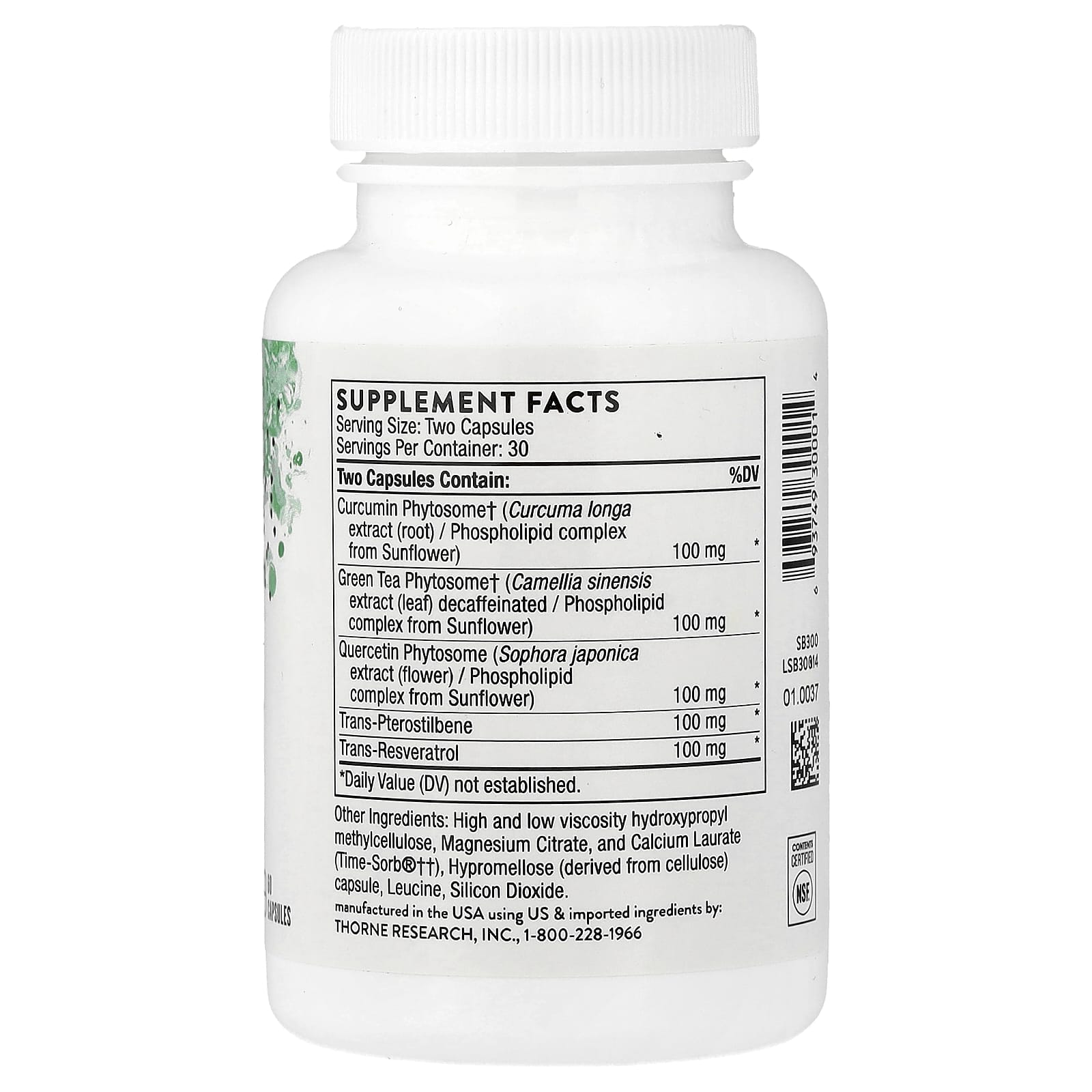 Thorne Resveratrol Complex – 60 gélules — photo 2 sur 2