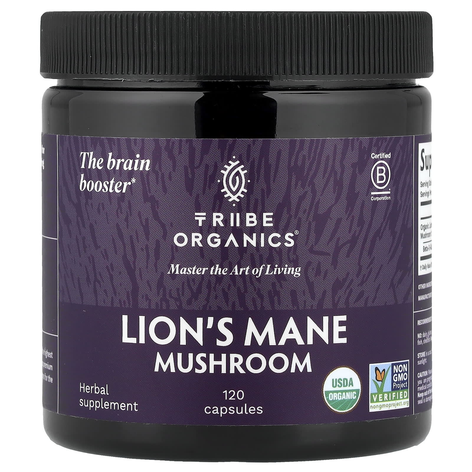 Tribe Organics Lion's Mane Mushroom – 120 gélules — Tunisie