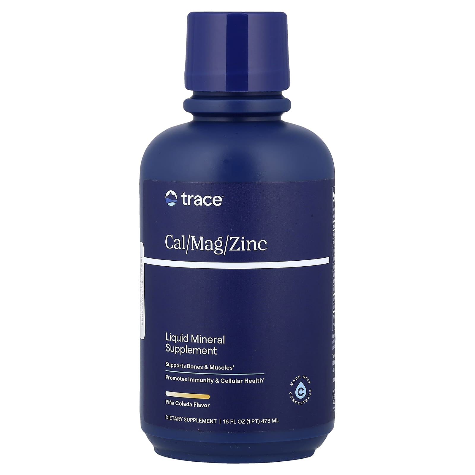 Trace Liquid Mineral Supplement, Cal/Mag/Zinc, Pina Colada – 473 ml — Tunisie