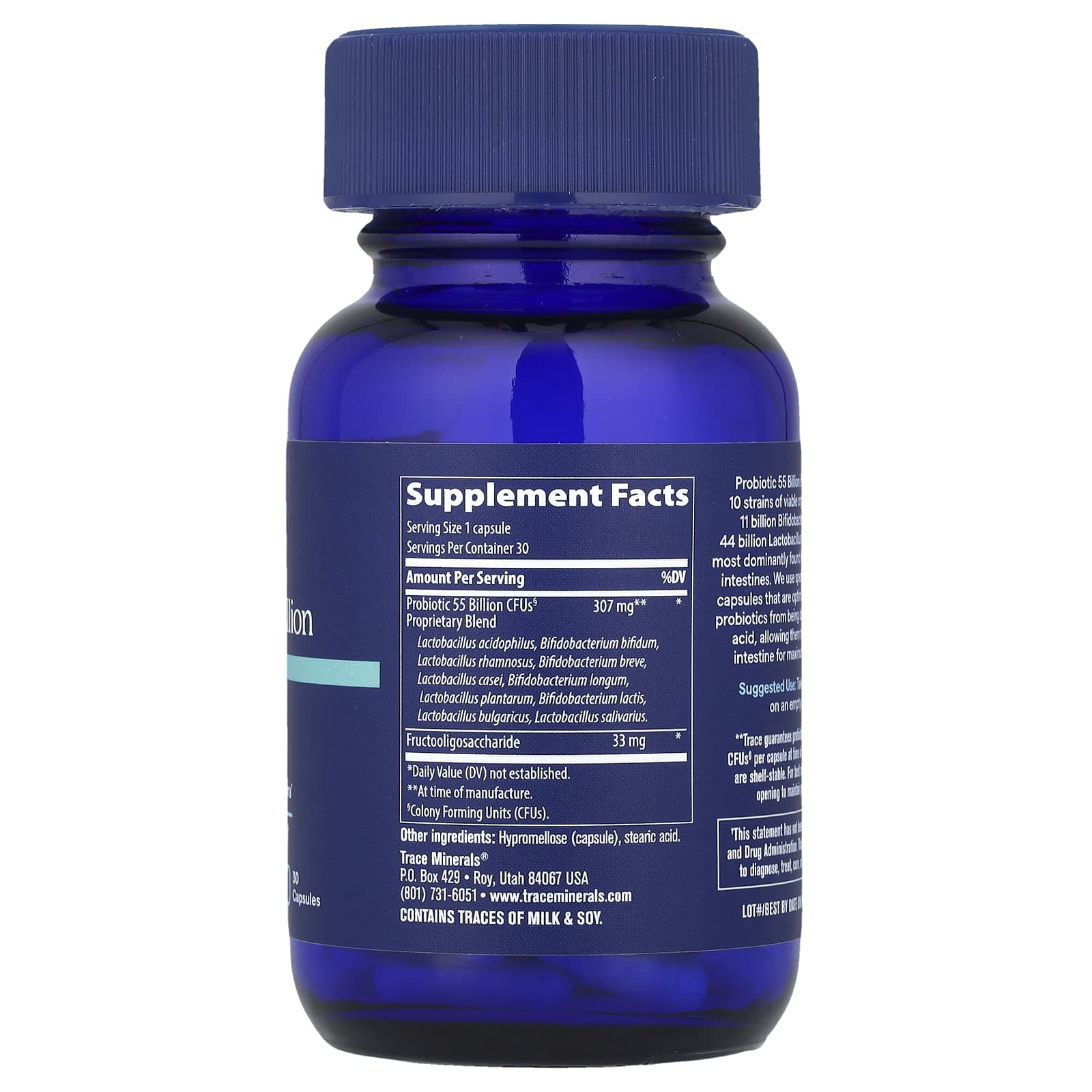 Trace Probiotic – 30 gélules — photo 2 sur 2