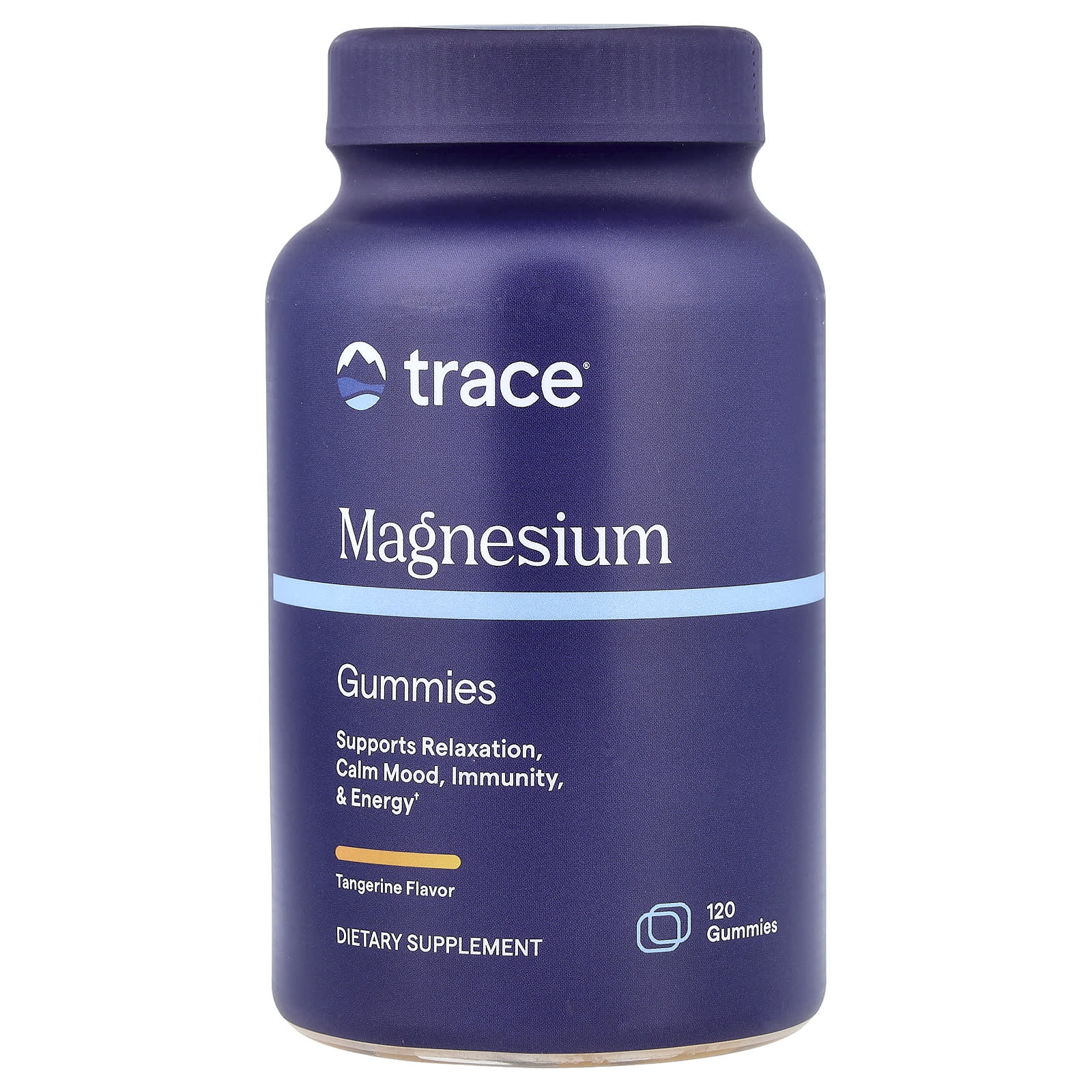 Trace Magnesium Gummies, Tangerine – 120 gommes — Tunisie