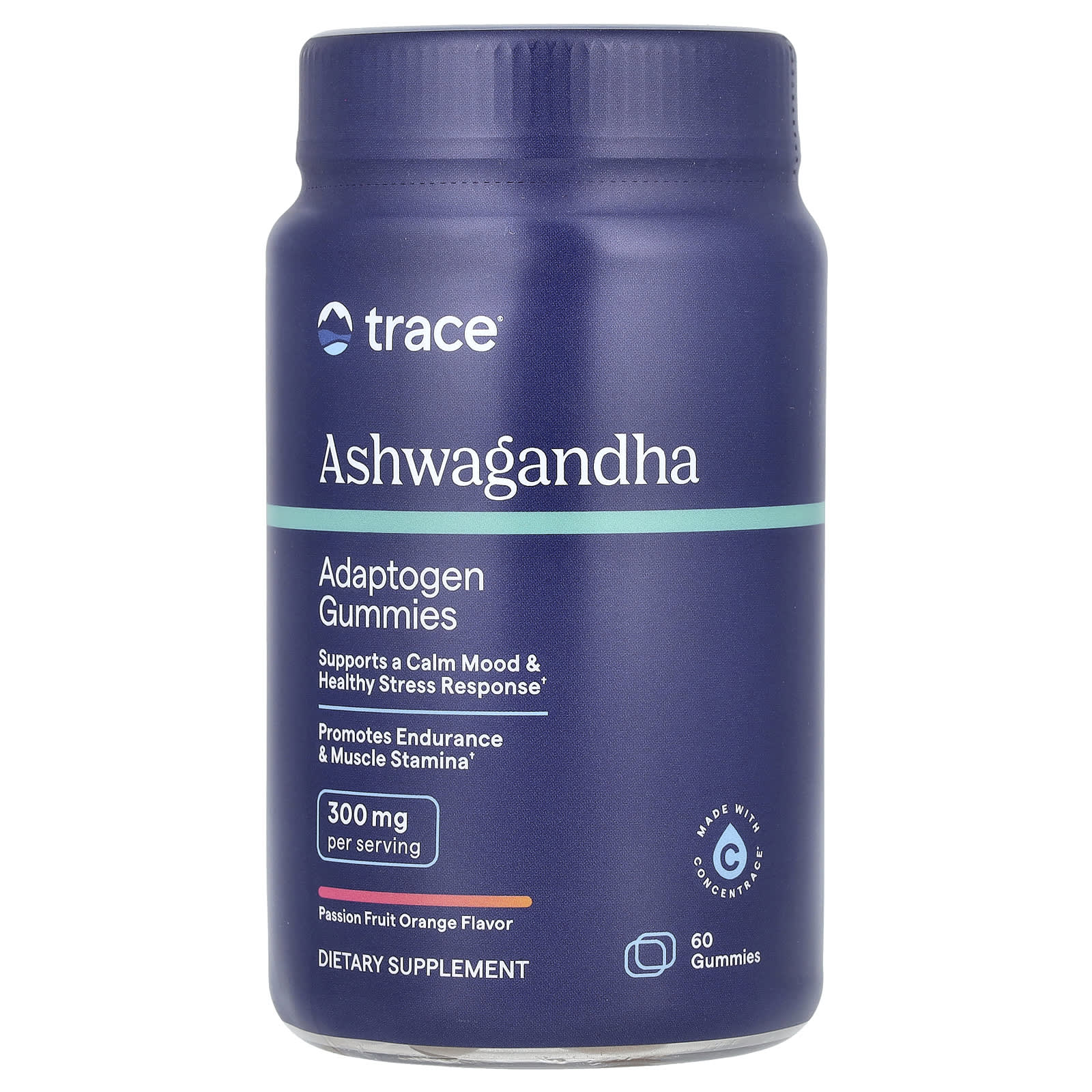 Trace Ashwagandha Adaptogen Gummies – Passion Fruit Orange – 60 gommes — Tunisie